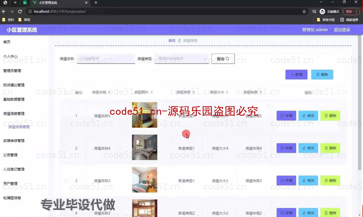 基于微信小程序+SSM+MySQL的小区管理小程序(附论文)