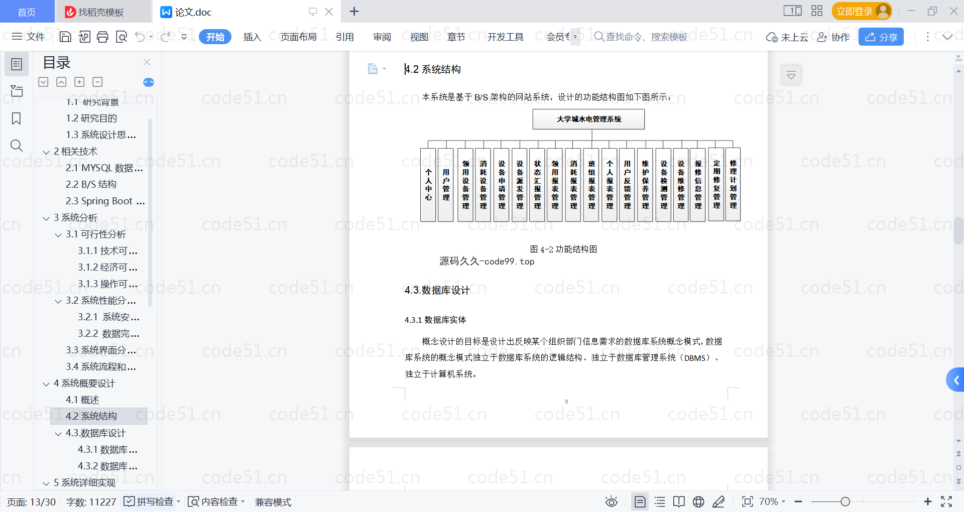 基于SpringBoot+MySQL+Vue的大学城水电管理系统(附论文)