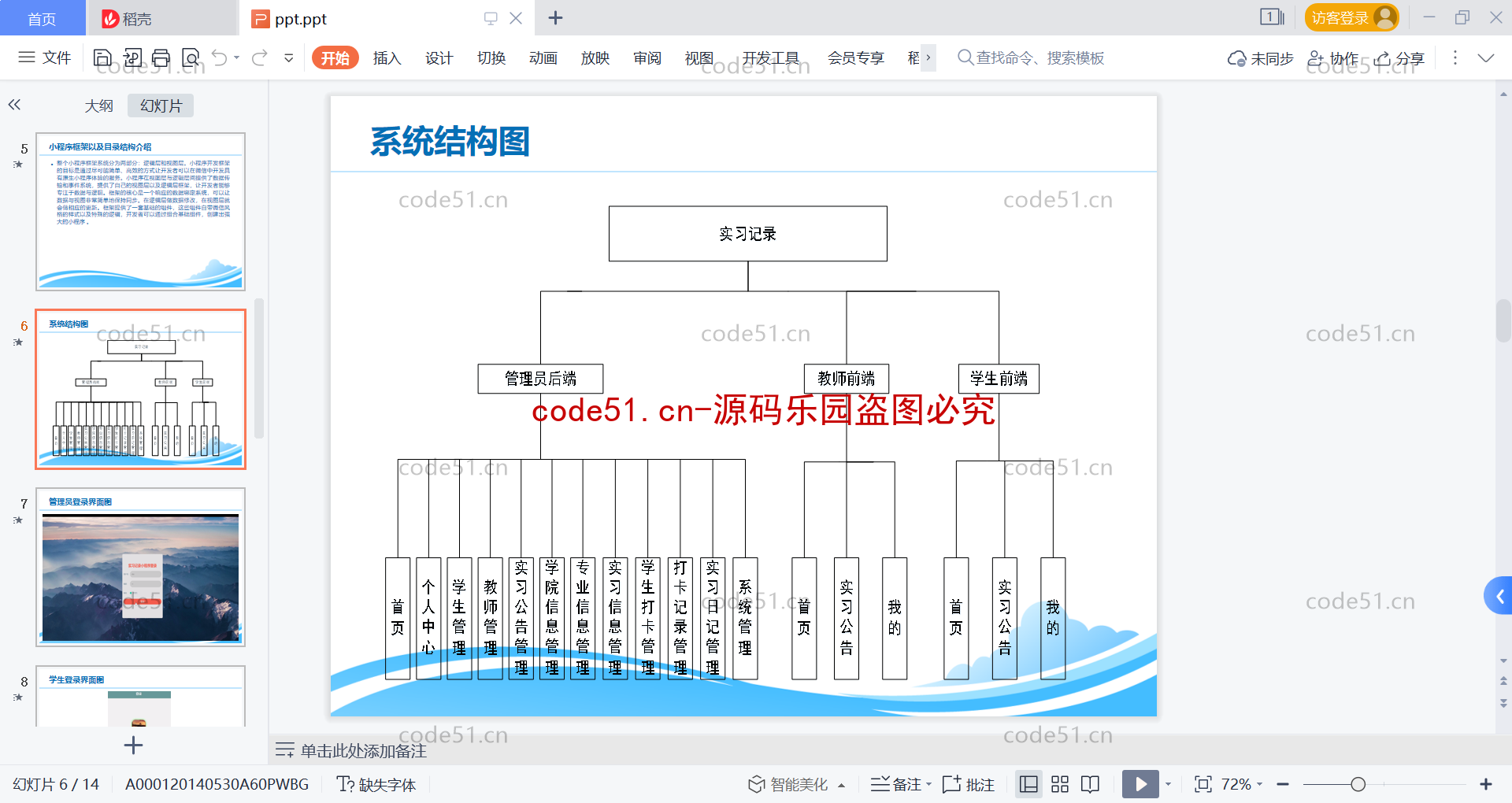 基于微信小程序+SSM+MySQL的实习记录管理系统(附论文)