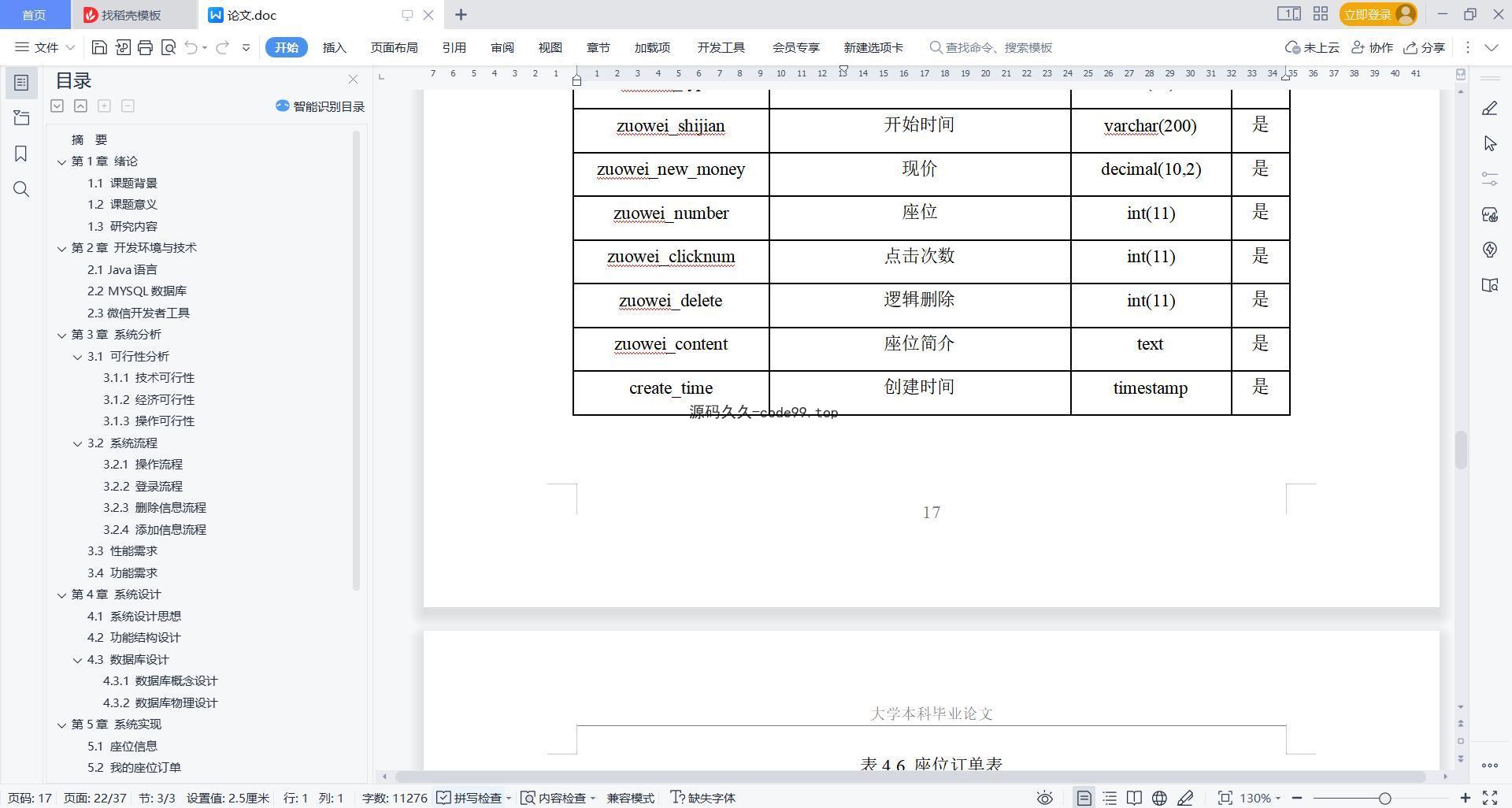 基于微信小程序+SpringBoot+MySQL的研学自习室选座与门禁小程序(附论文)