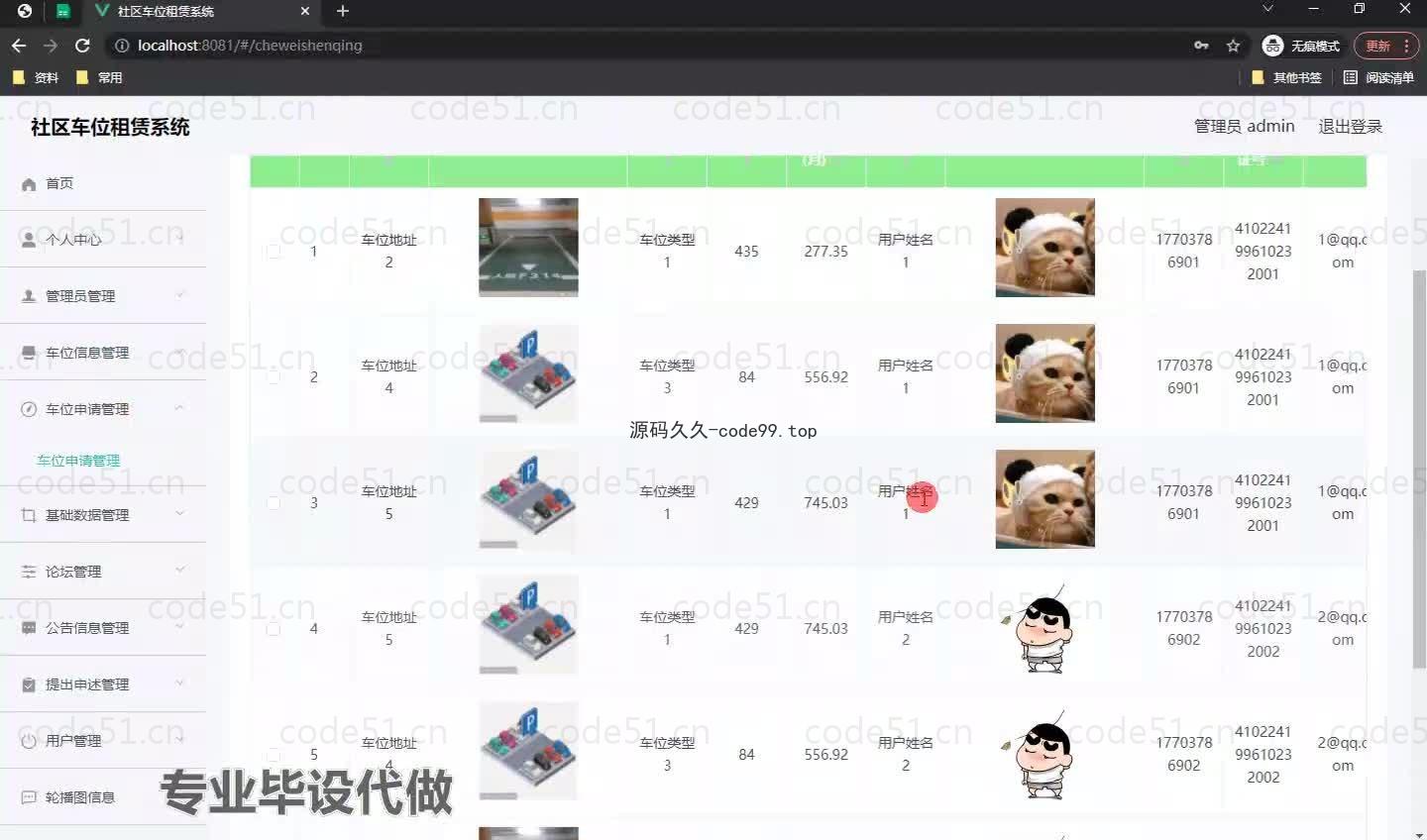基于微信小程序+SpringBoot+MySQL的社区车位租赁系统小程序(附论文)
