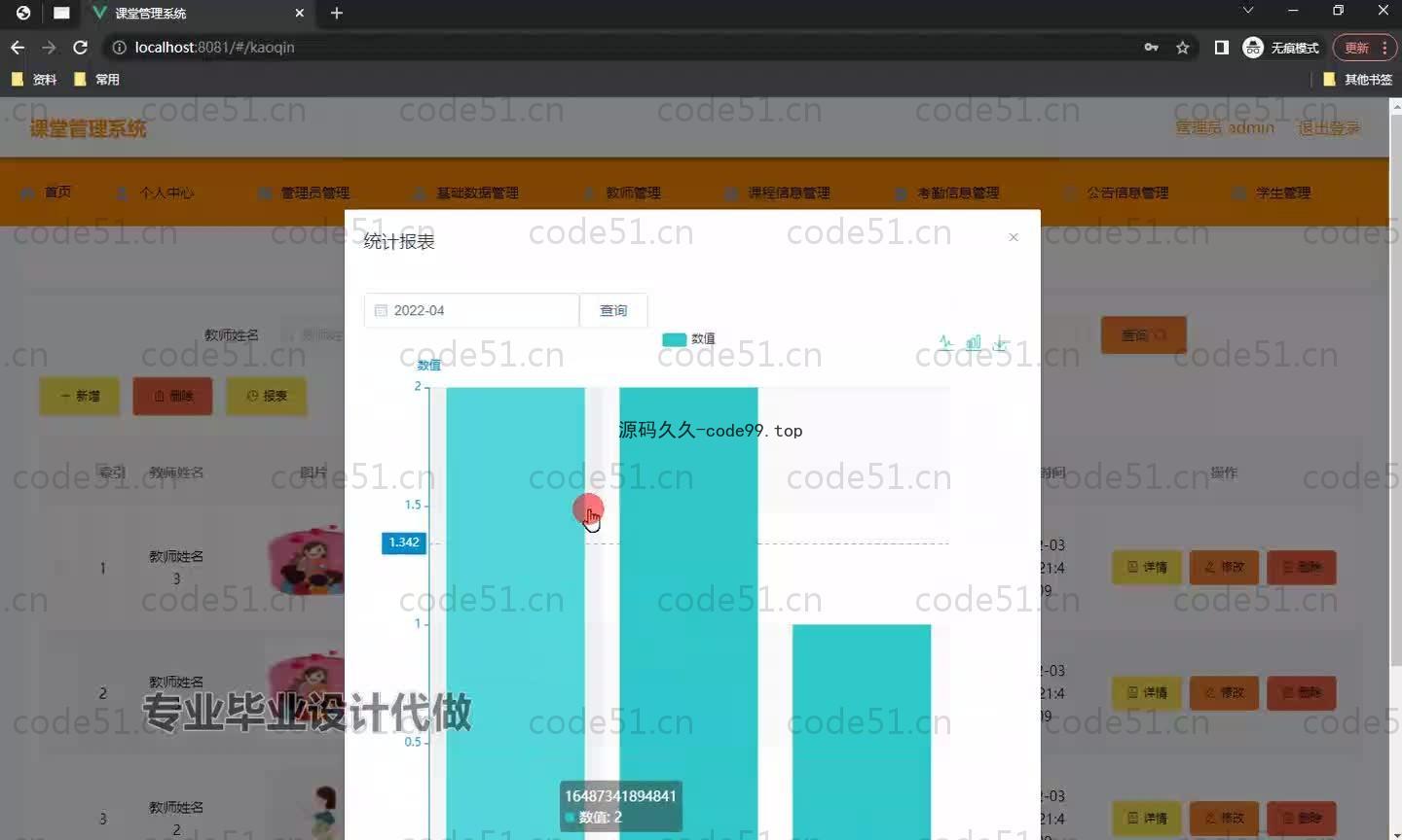 基于SpringBoot+MySQL+Vue.js的课堂管理系统(附论文)