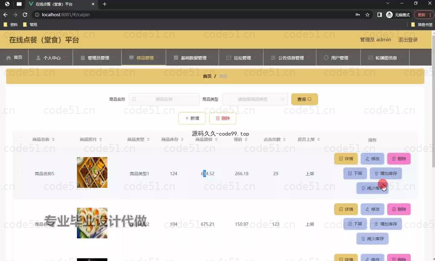 基于微信小程序+SSM+MySQL的在线点餐堂食小程序(附论文)