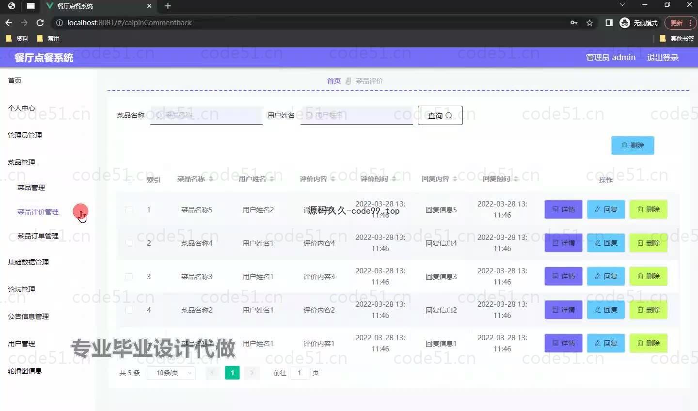 基于微信小程序+SSM+MySQL的餐厅点餐小程序(附论文)