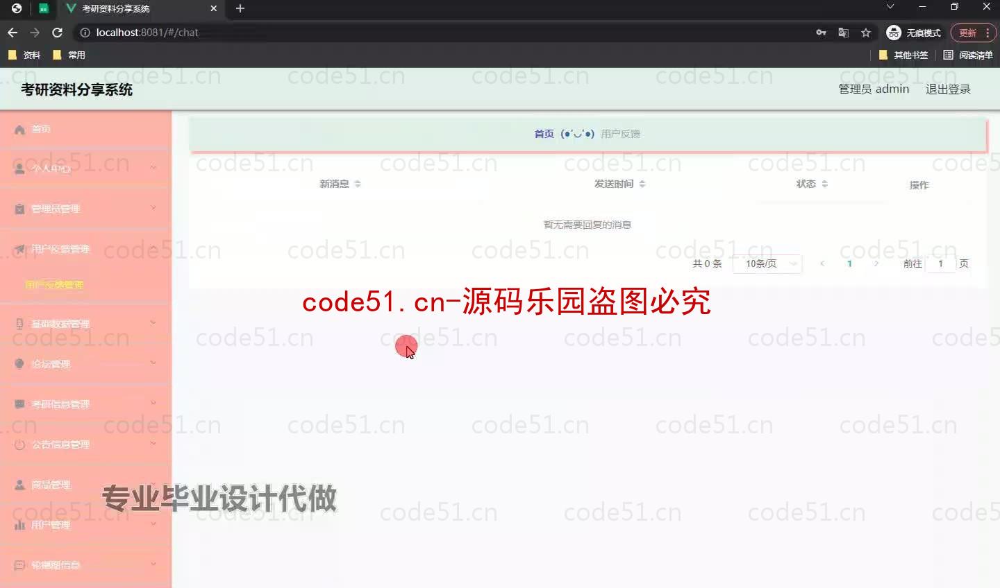 基于微信小程序+SpringBoot+MySQL的考研资料分享小程序(附论文)