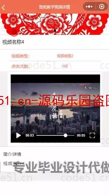 基于微信小程序+SSM+MySQL的中国剪纸微信小程序(附论文)