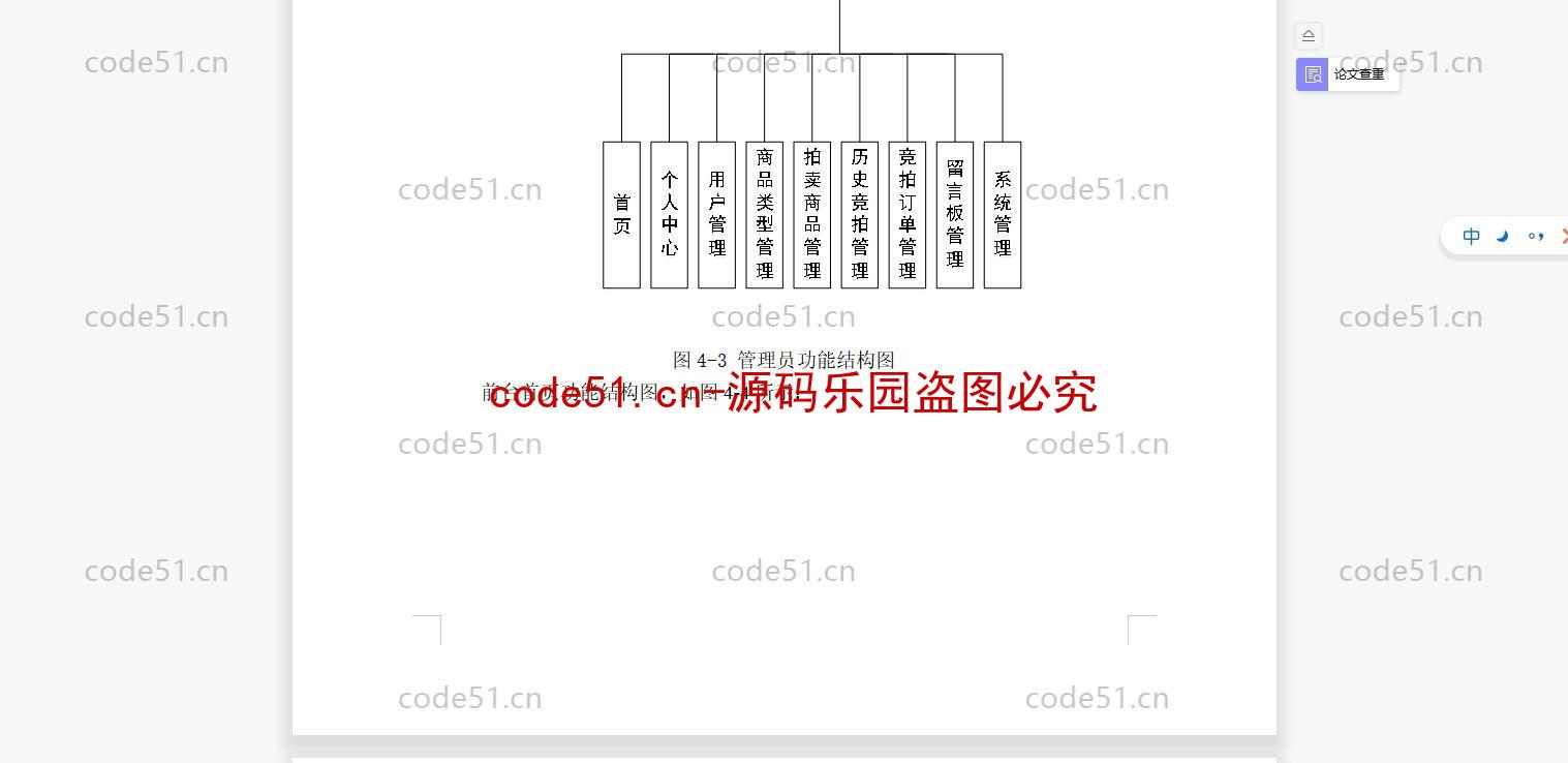 基于SpringBoot+SSM+Vue前后端的在线拍卖系统(附论文)