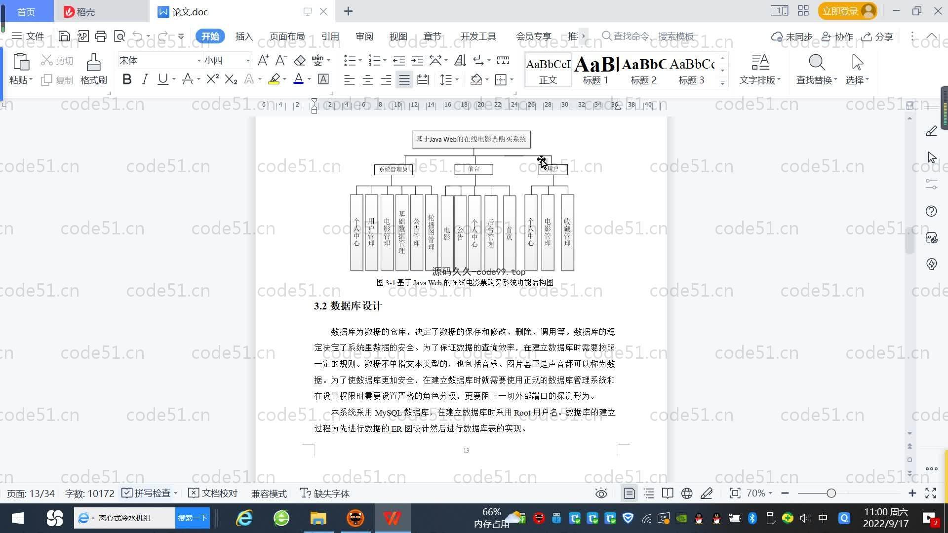 基于SpringBoot+MySQL+Vue.js的在线购票系统(附论文)