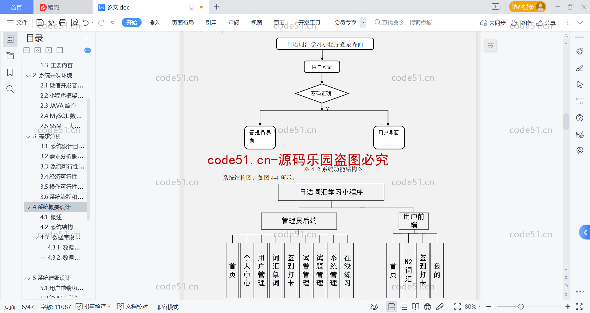 基于微信小程序+SSM+MySQL的日语词汇学习小程序(附论文)