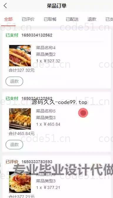 基于微信小程序+SSM+MySQL的外卖小程序(附论文)