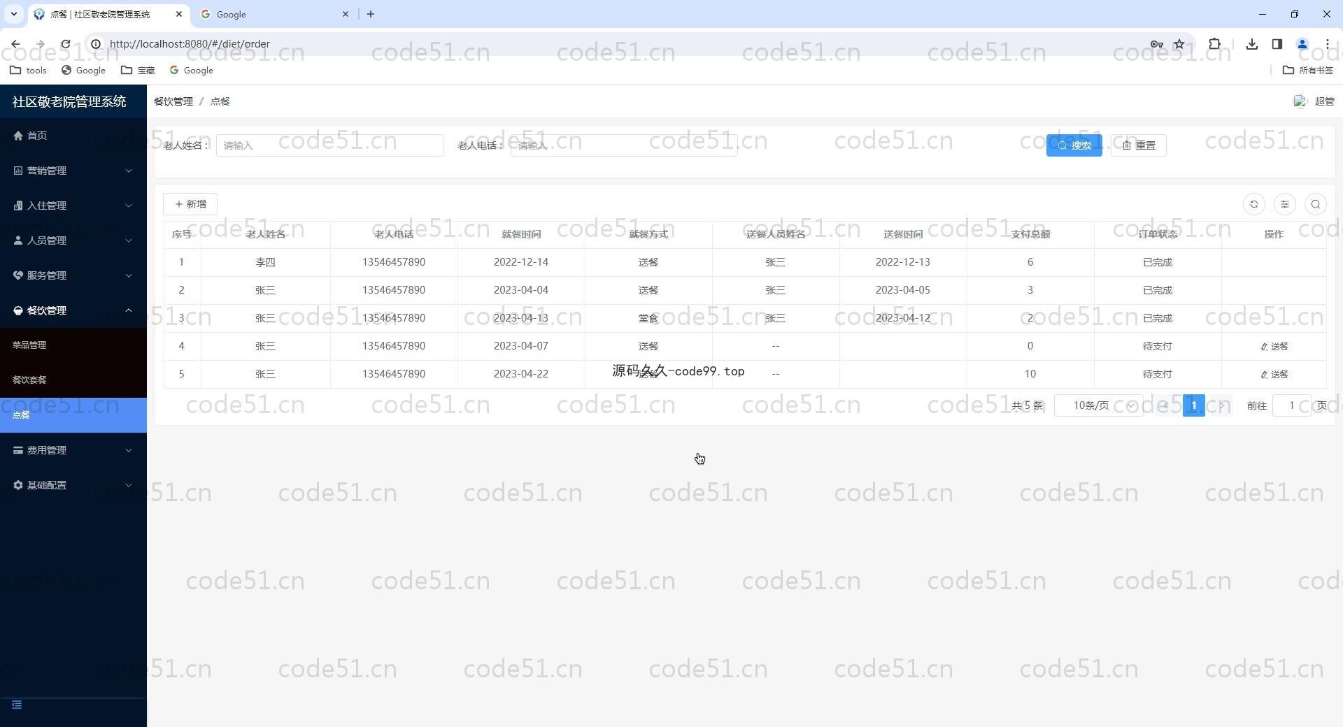 基于Vue.js+SpringBoot+MySQL+ElementUI的社区敬老院管理系统(附论文)
