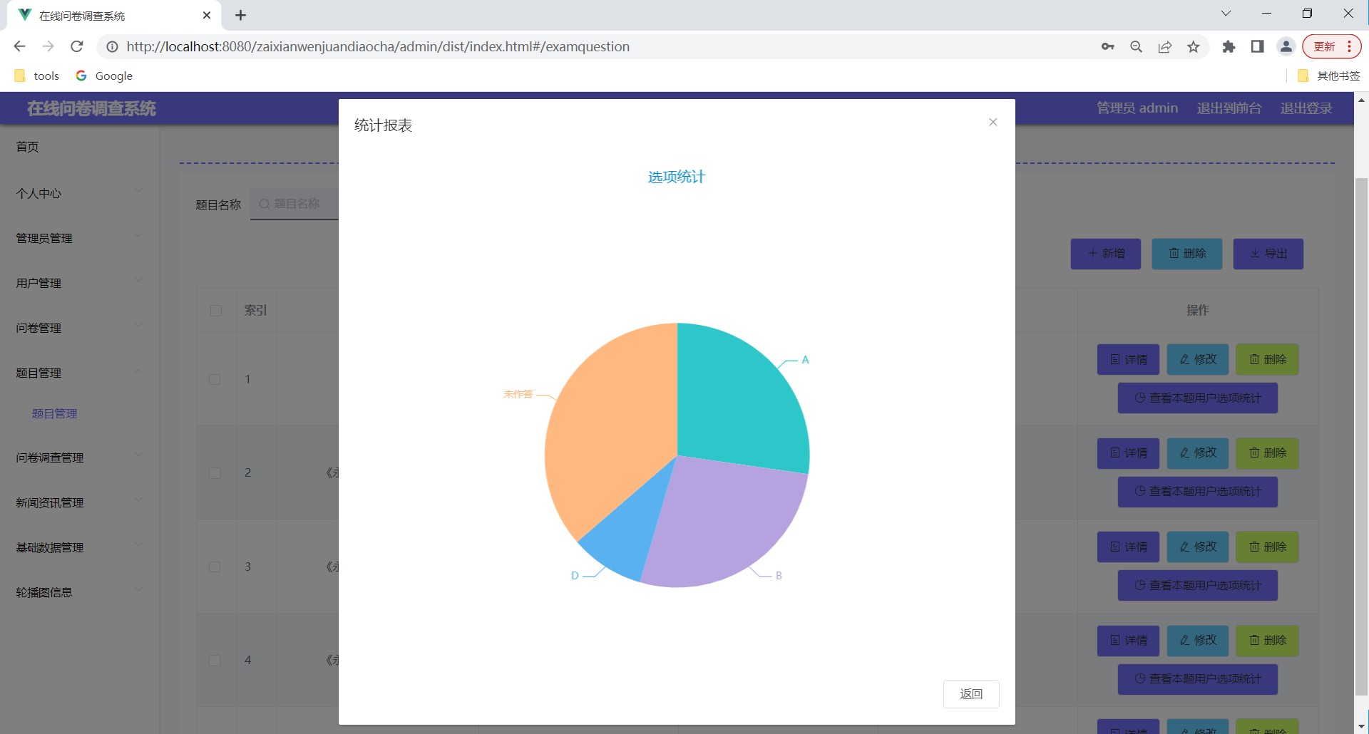 基于SSM+SpringBoot+Vue+MySQL的问卷调查系统(附论文)