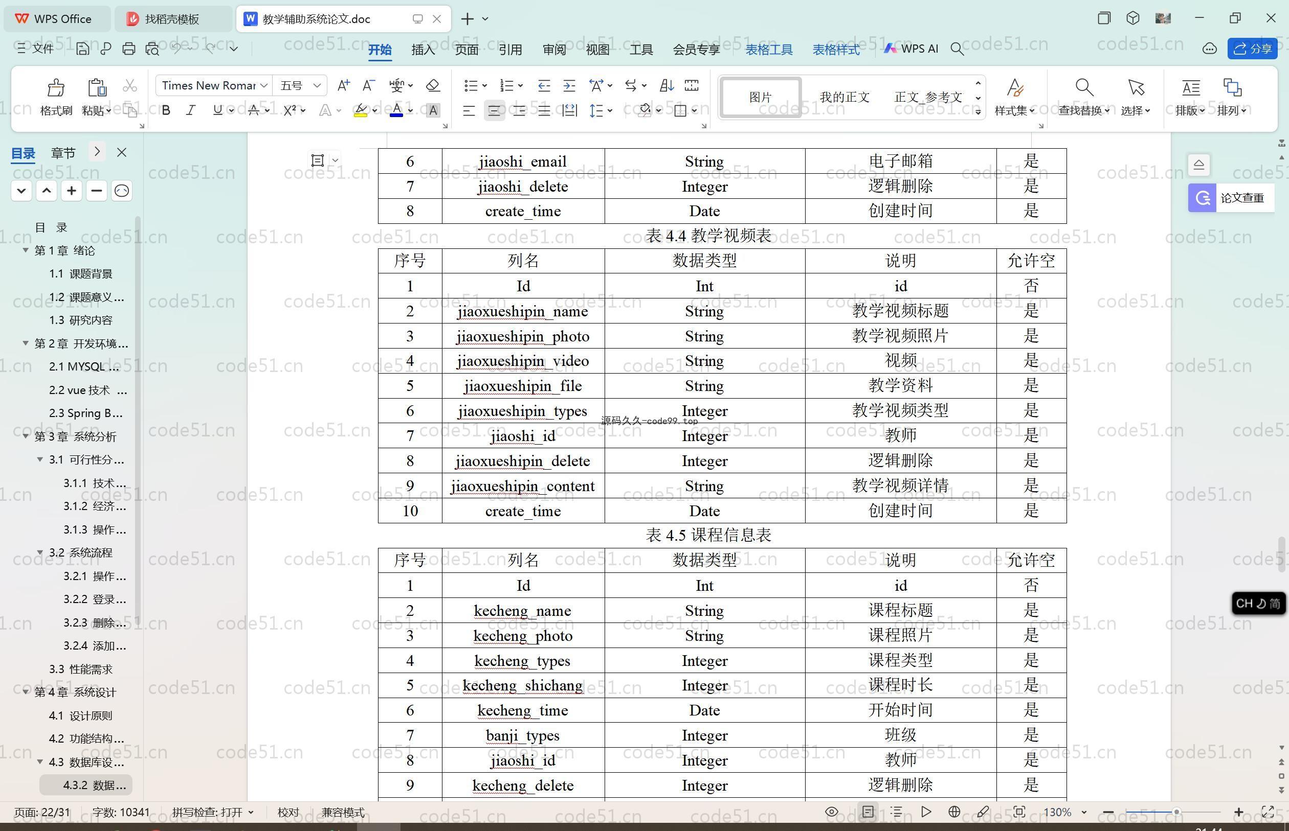 基于SpringBoot+MySQL+Vue.js的教学辅助系统(附论文)