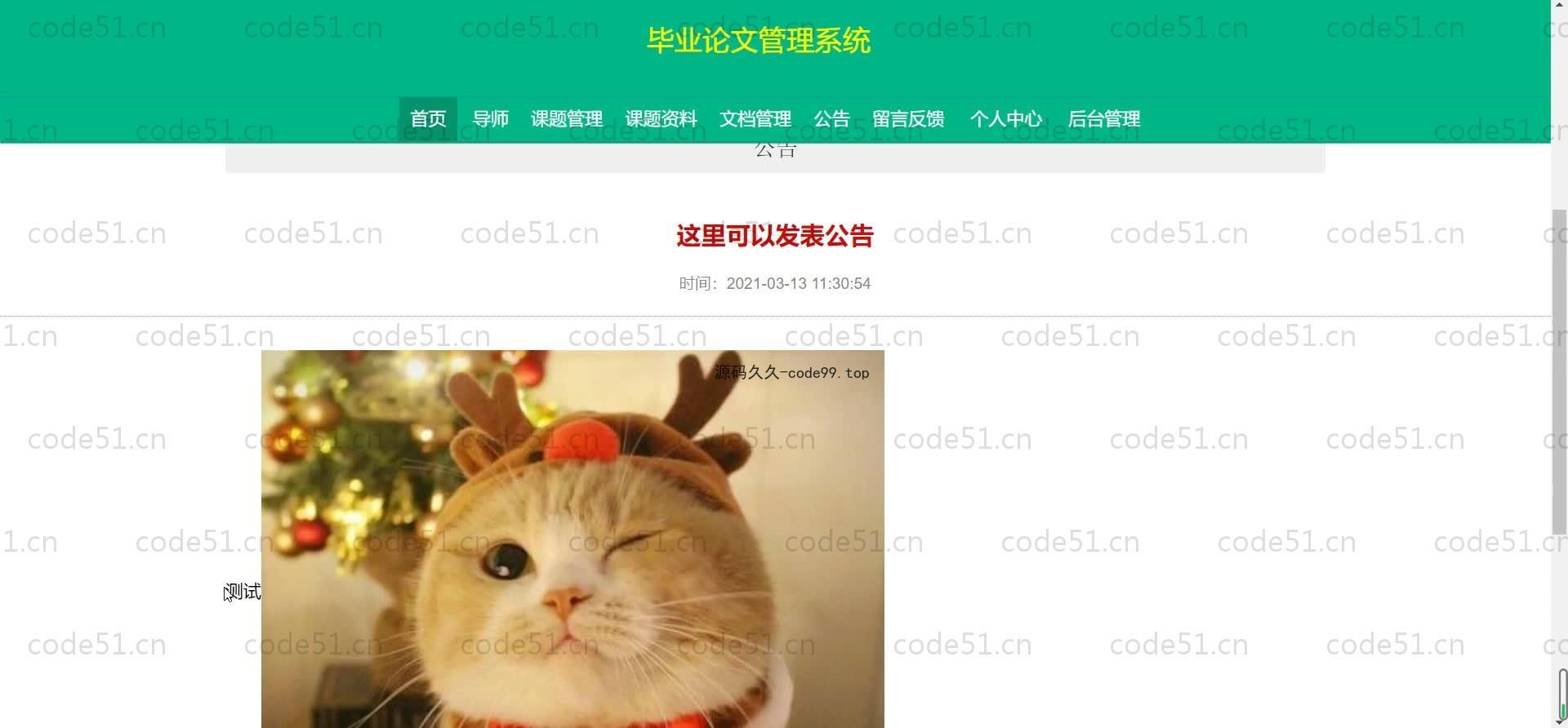 基于SpringBoot+MySQL+Vue.js的毕业论文管理系统(附论文)