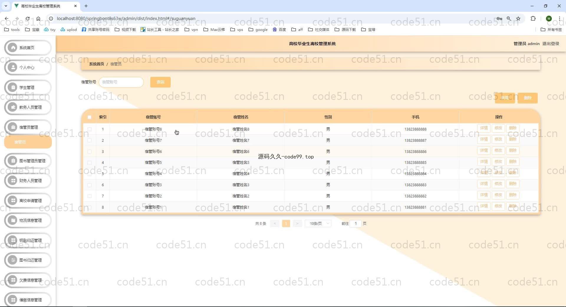 基于SpringBoot+MySQL+Vue.js的高校毕业生离校管理系统小程序(附论文)