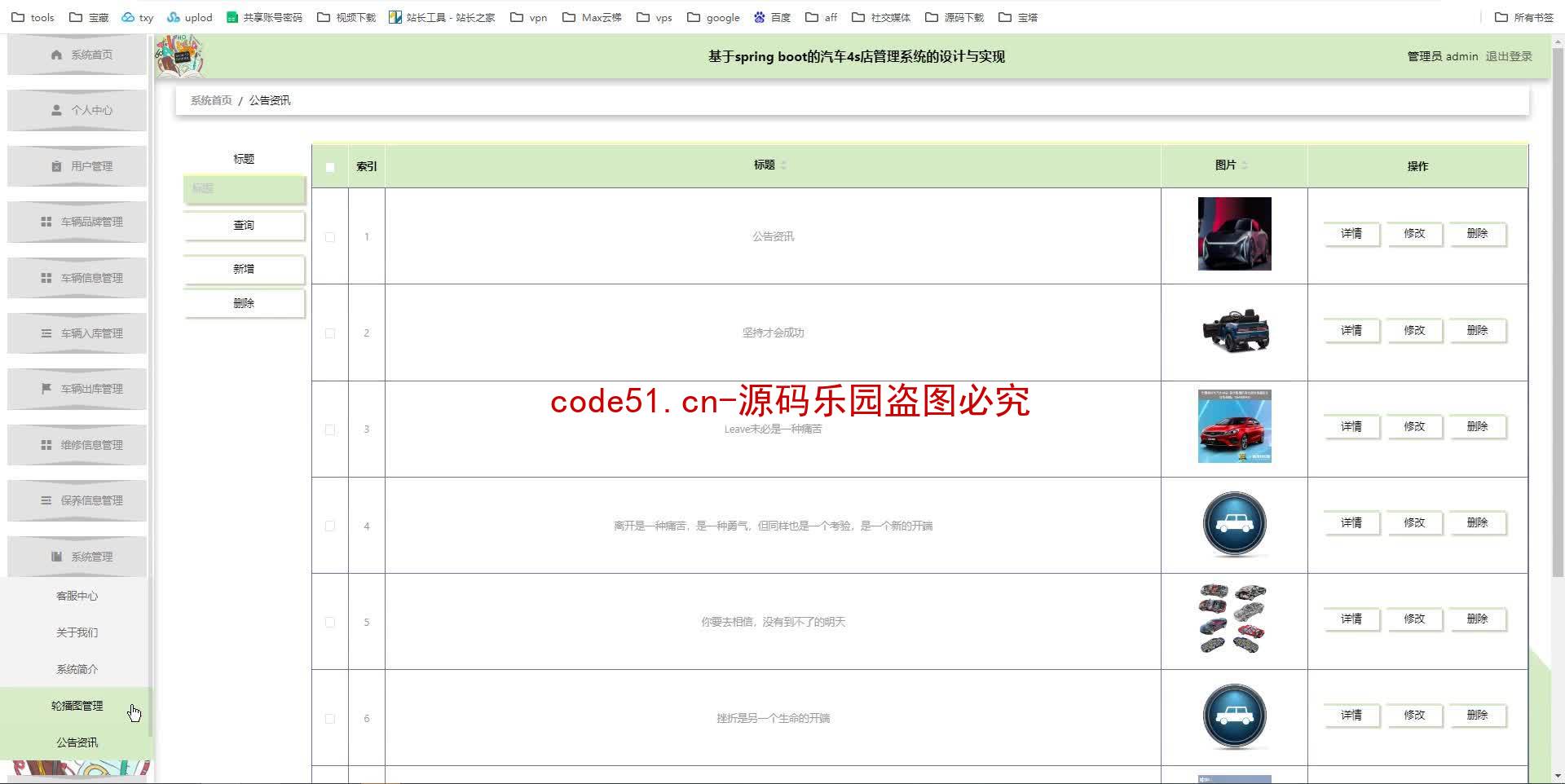 基于SpringBoot+MySQL+SSM+Vue.js的汽车4s店管理系统(附论文)