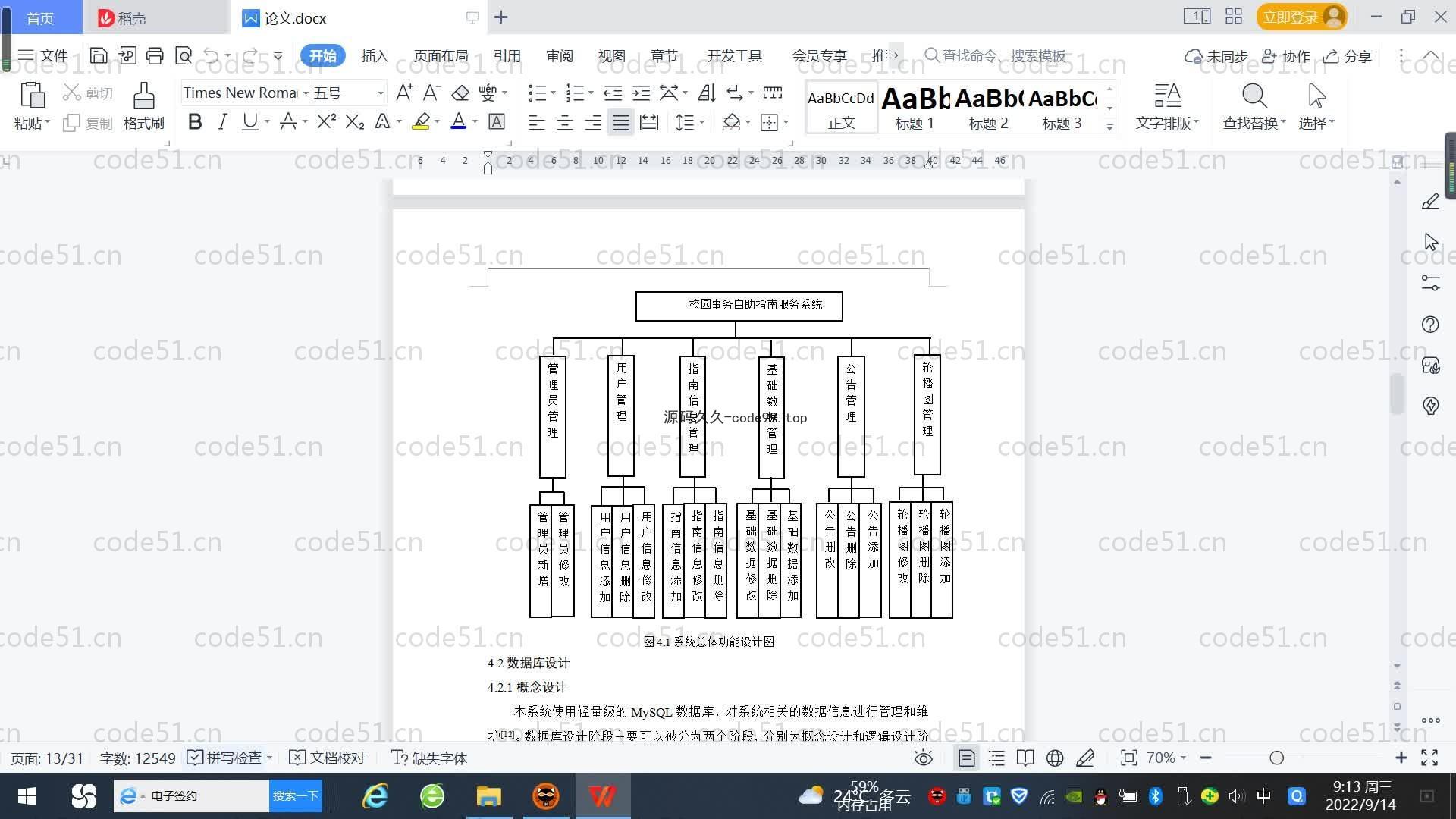 基于SpringBoot+MySQL+Vue.js的校园事务自助服务系统(附论文)