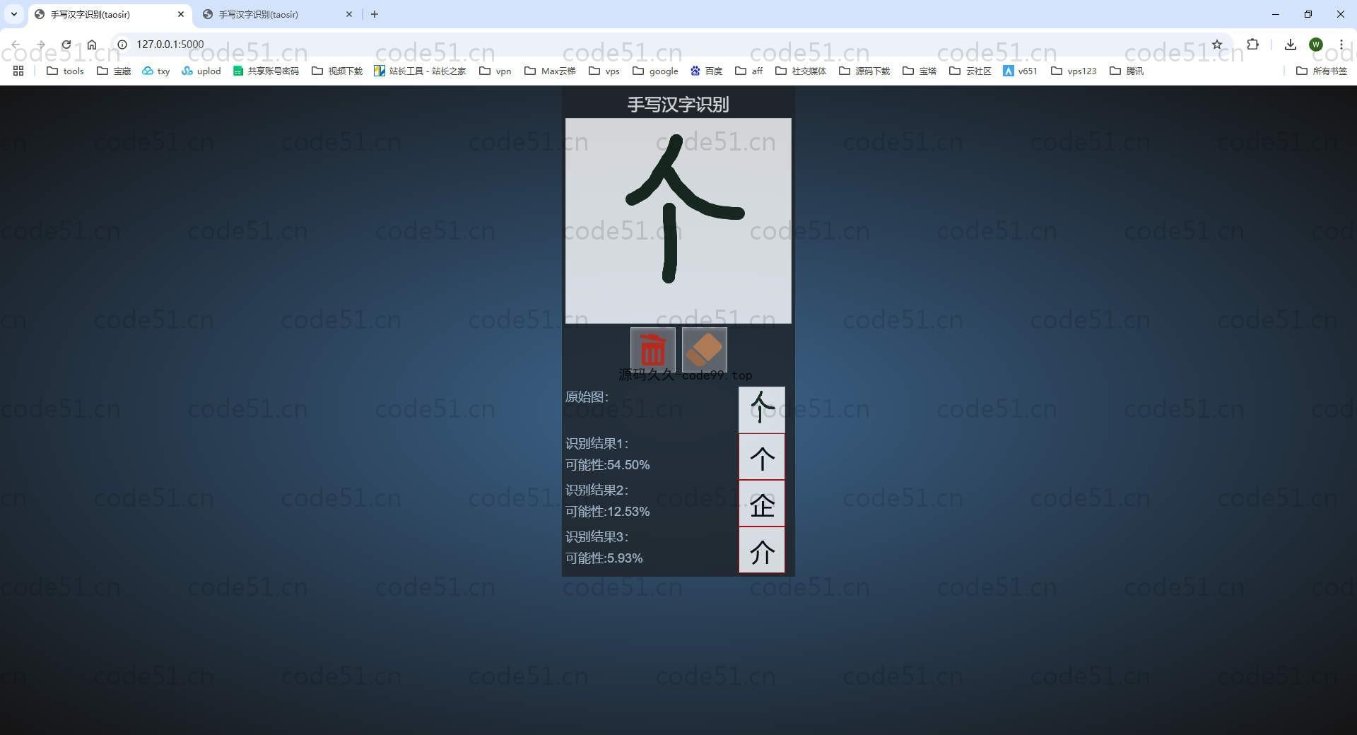 基于卷积神经网络的手写汉字手写识别系统