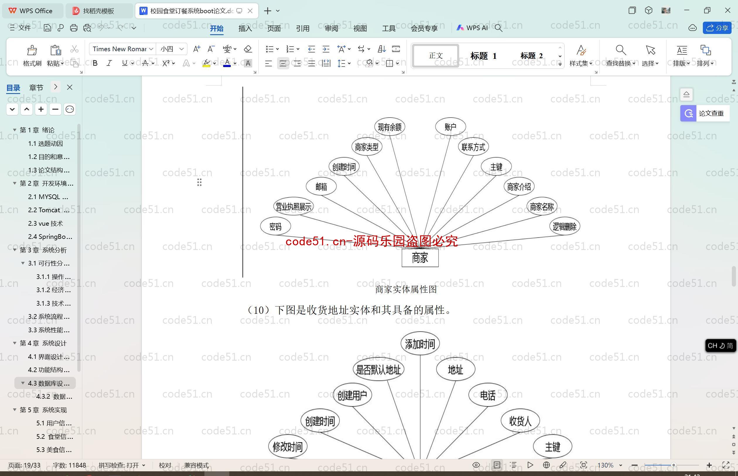 基于SpringBoot+MySQL+SSM+Vue.js的校园食堂订餐系统(附论文)