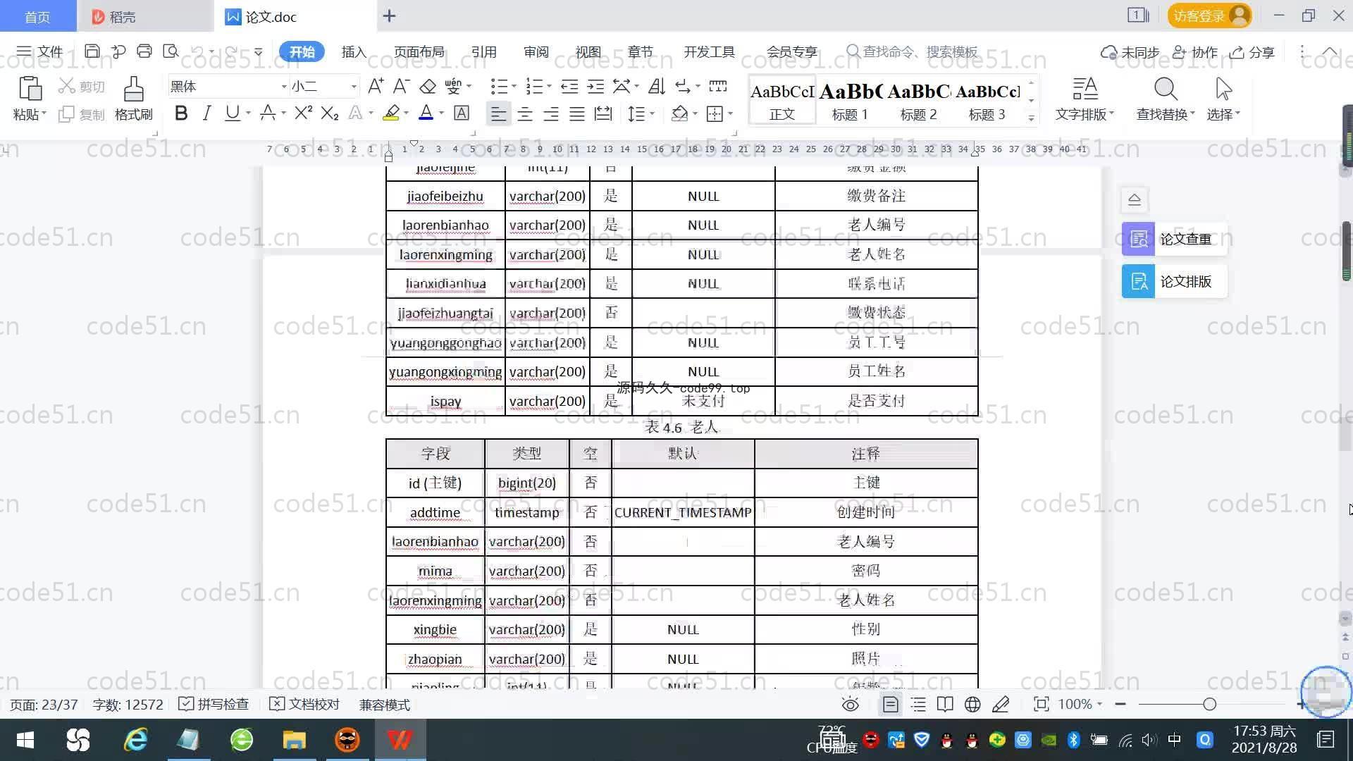 基于SpringBoot+MySQL+Vue.js的老年公寓管理系统(附论文)