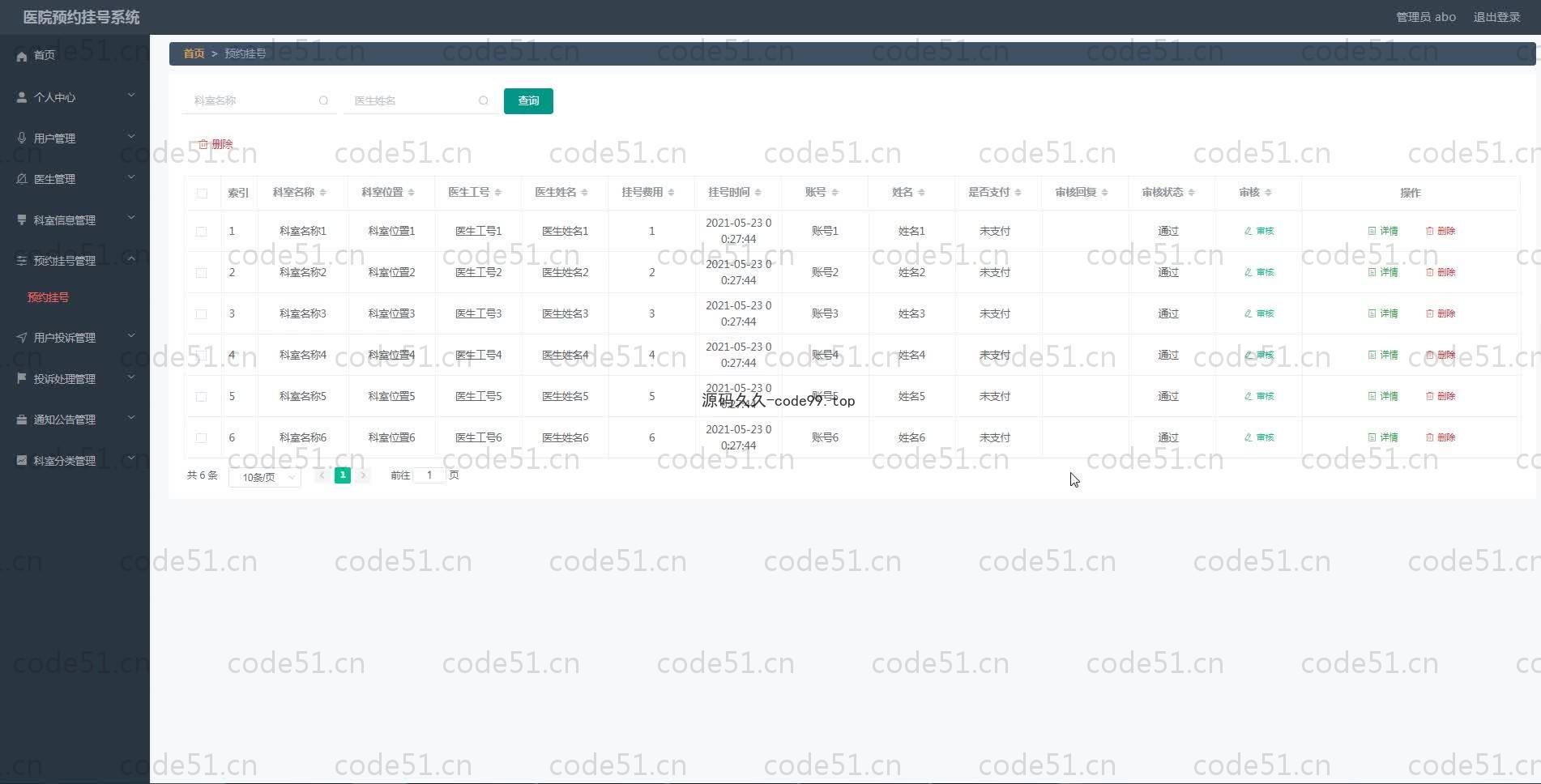 基于SpringBoot+MySQL+Vue.js的医院预约挂号系统(附论文)