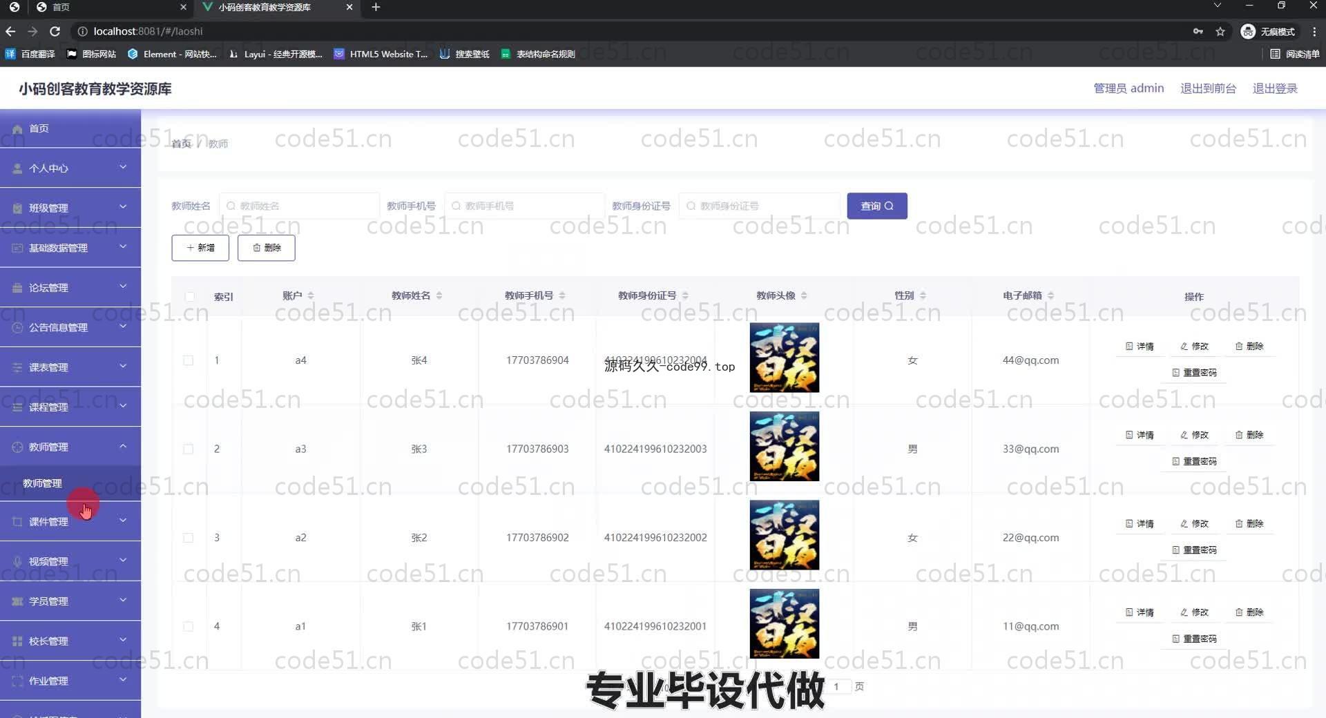 基于SpringBoot+MySQL+Vue.js的教育教学资源库系统(附论文)