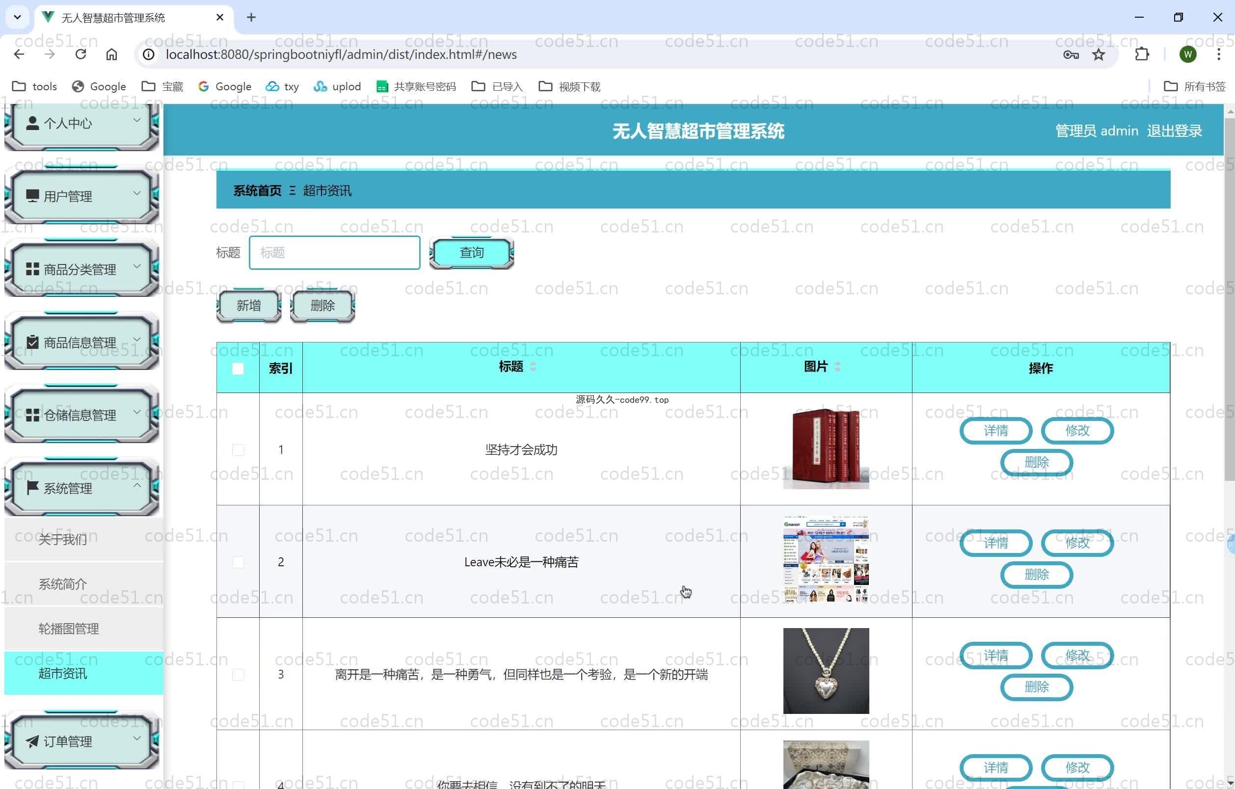 基于SpringBoot+MySQL+Vue.js的小型无人超市管理系统(附论文)