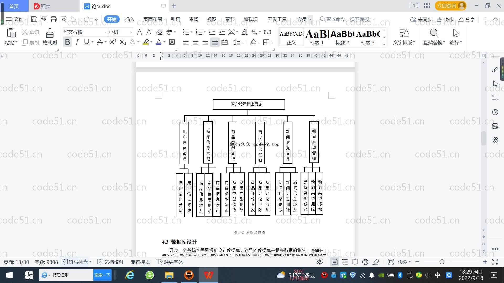 基于SpringBoot+MySQL+Vue.js的家乡特产商城系统(附论文)