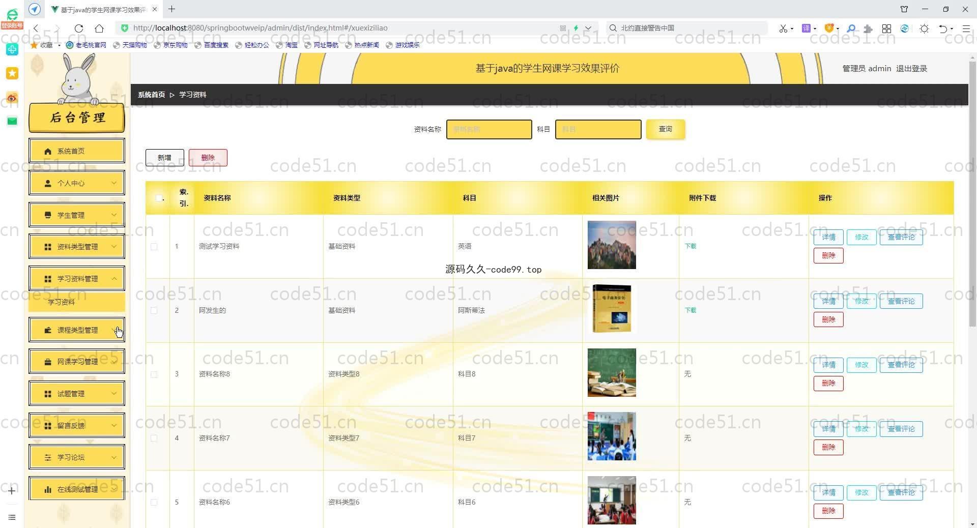 基于SpringBoot+MySQL+Vue.js的网课学习平台(附论文)
