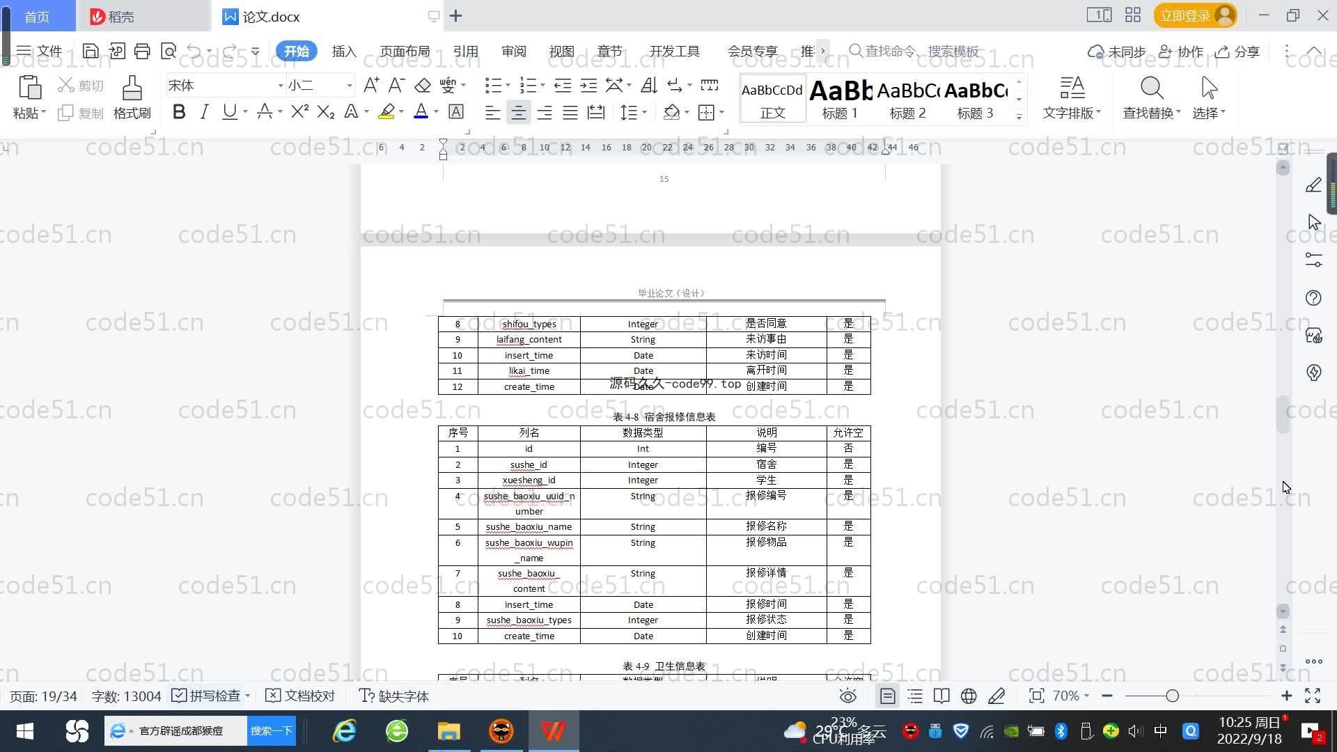 基于SpringBoot+MySQL+Vue.js的宿舍管理系统(附论文)