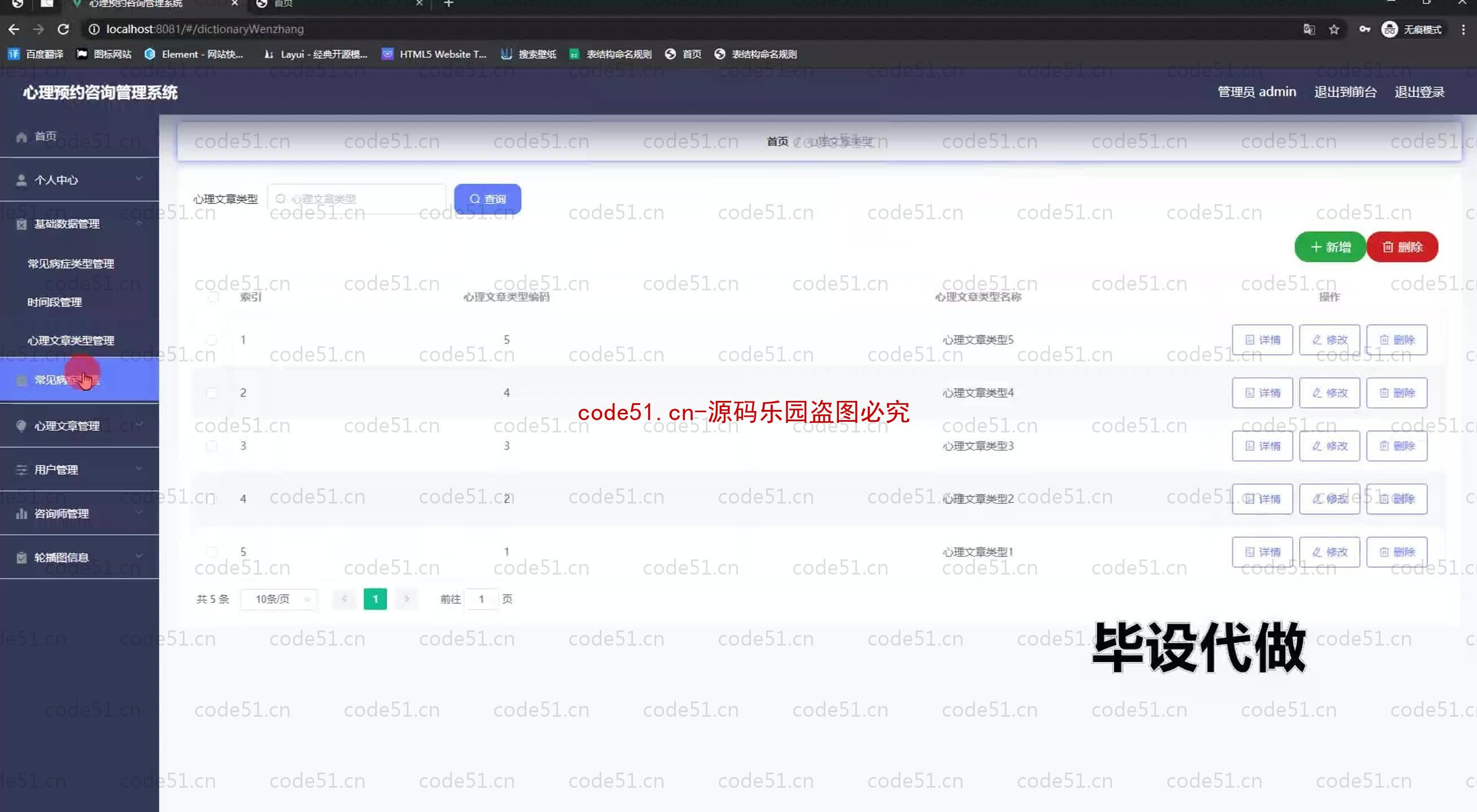 基于SpringBoot+MySQL+SSM+Vue.js的心理预约咨询系统(附论文)