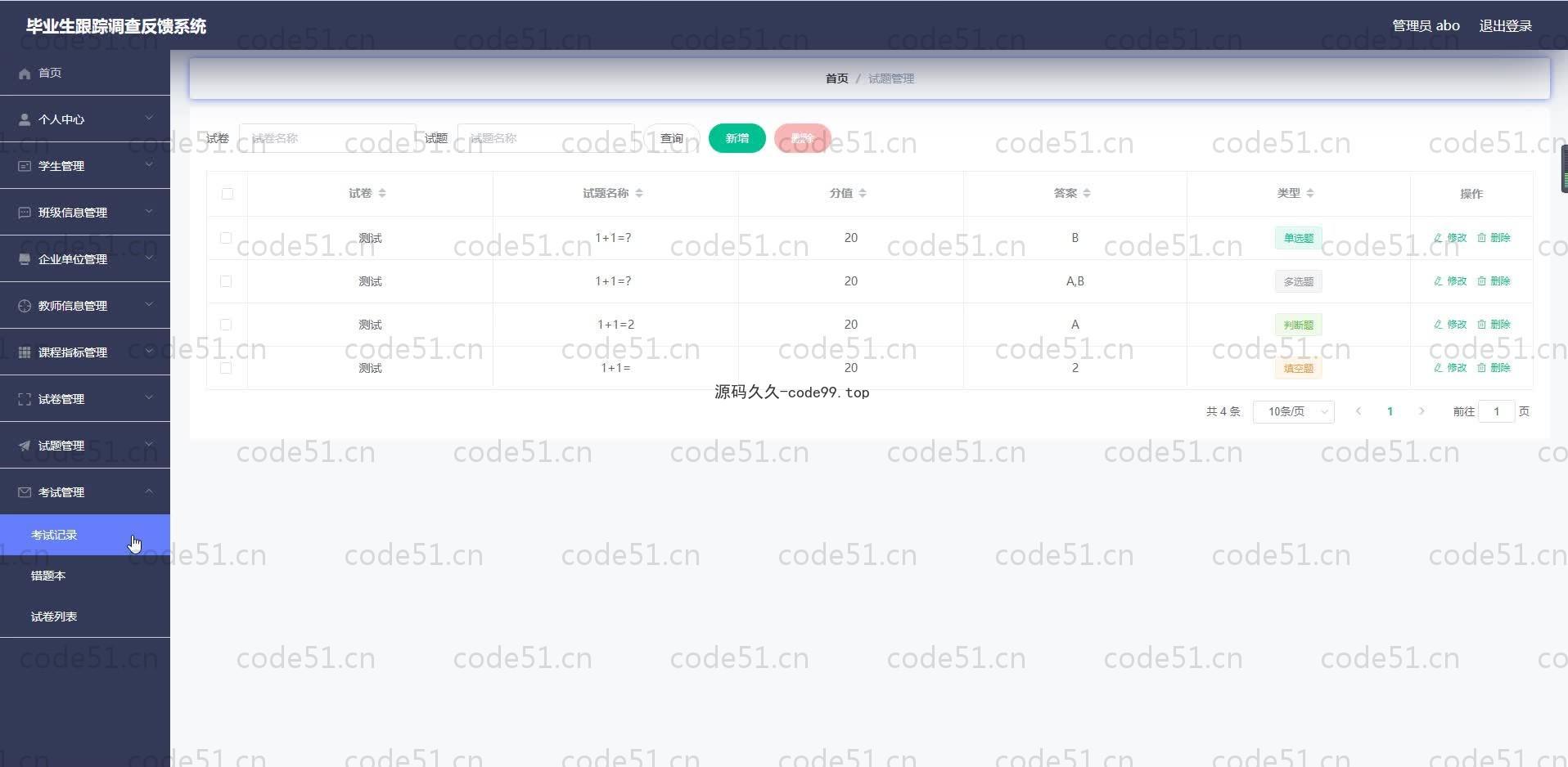 基于SpringBoot+MySQL+Vue.js的毕业生跟踪反馈系统(附论文)