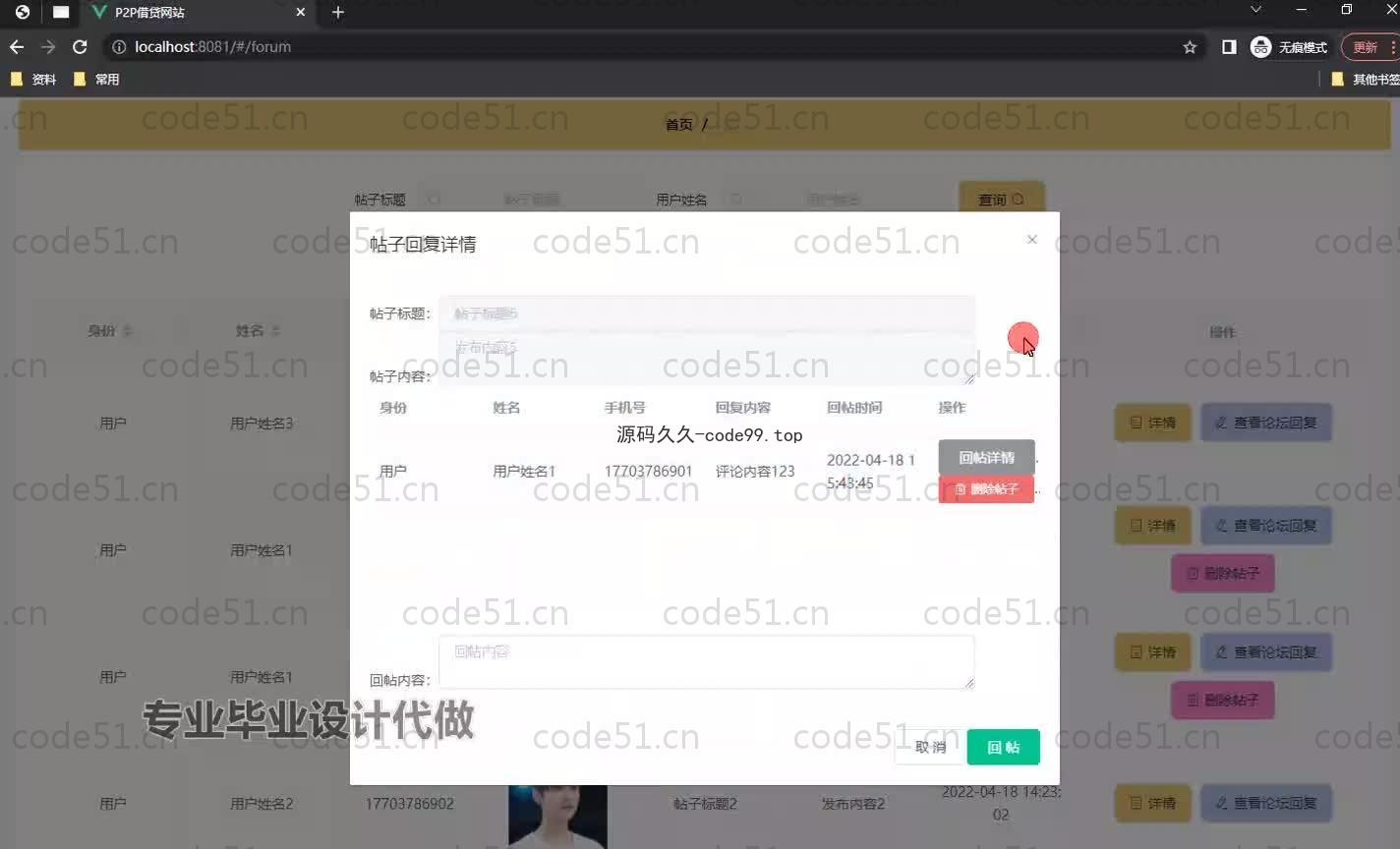 基于SpringBoot+MySQL+Vue.js的借贷系统(附论文)