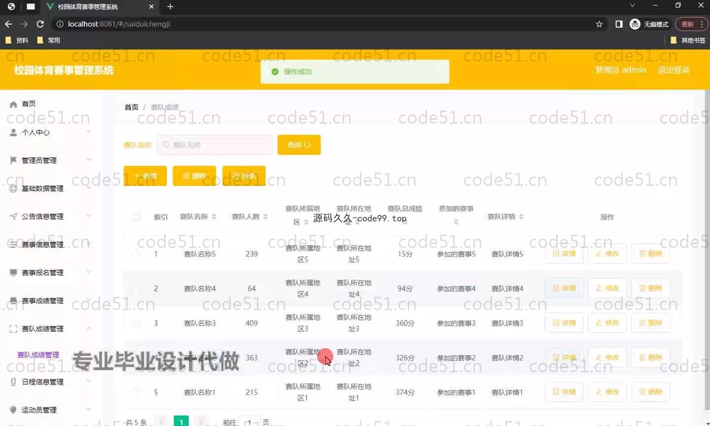 基于SpringBoot+MySQL+Vue.js的体育赛事管理系统(附论文)