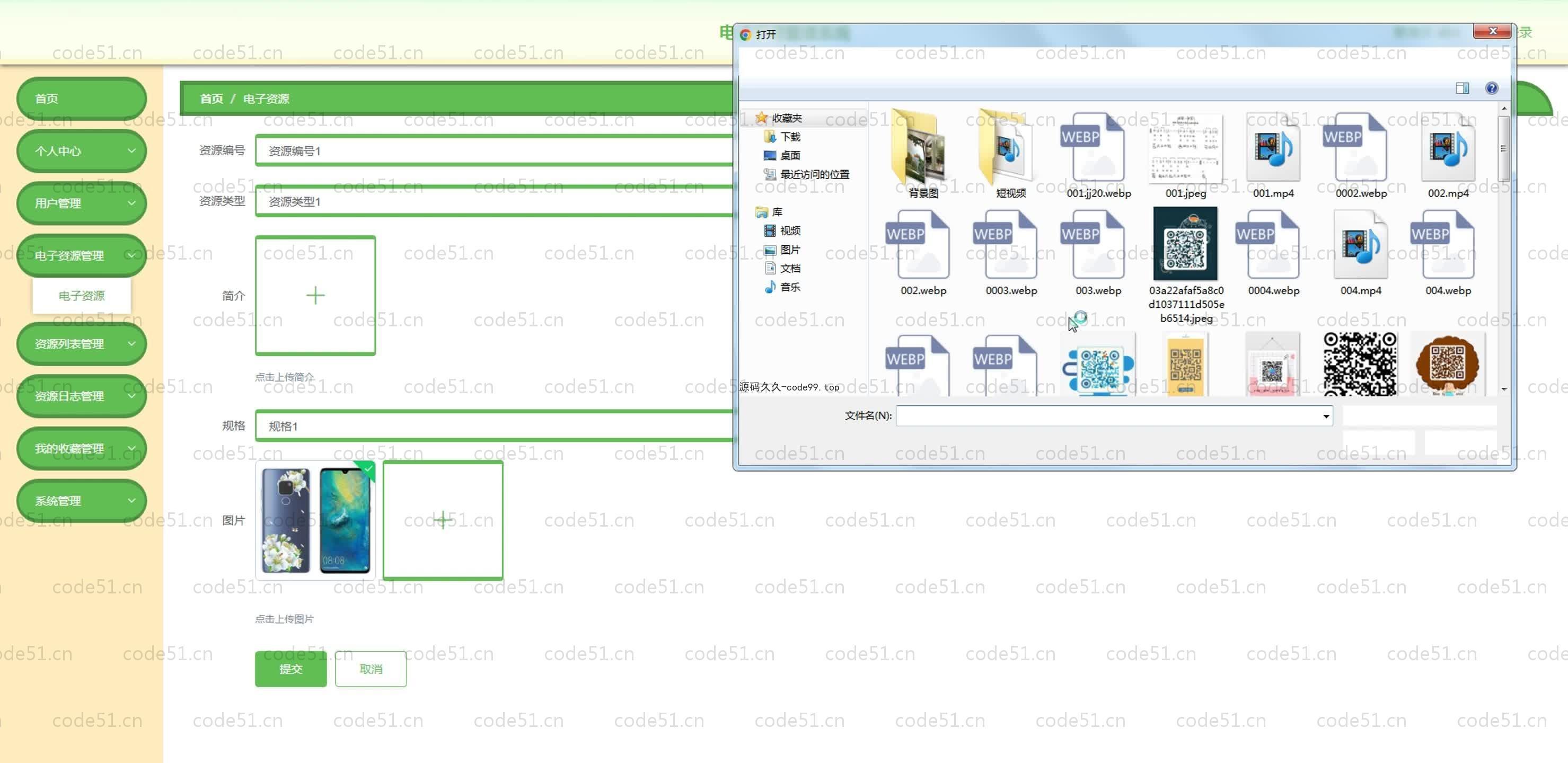 基于SpringBoot+MySQL+Vue.js的电子资源管理系统(附论文)