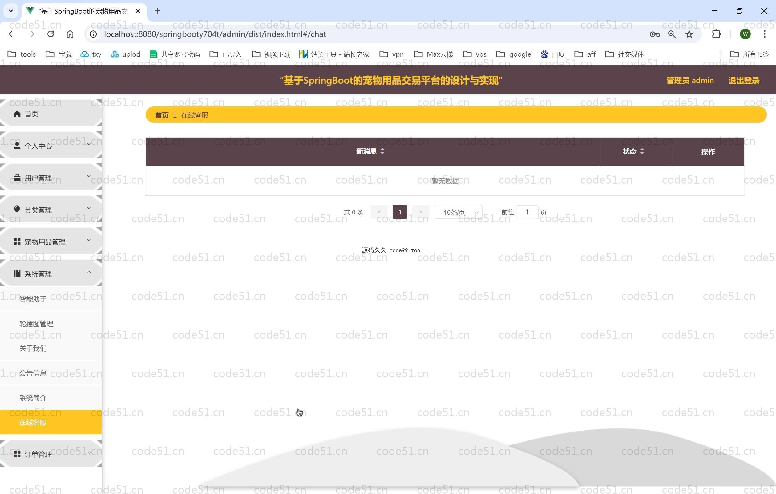 基于SpringBoot+MySQL+Vue.js的宠物用品交易平台的设计与实现(附论文)