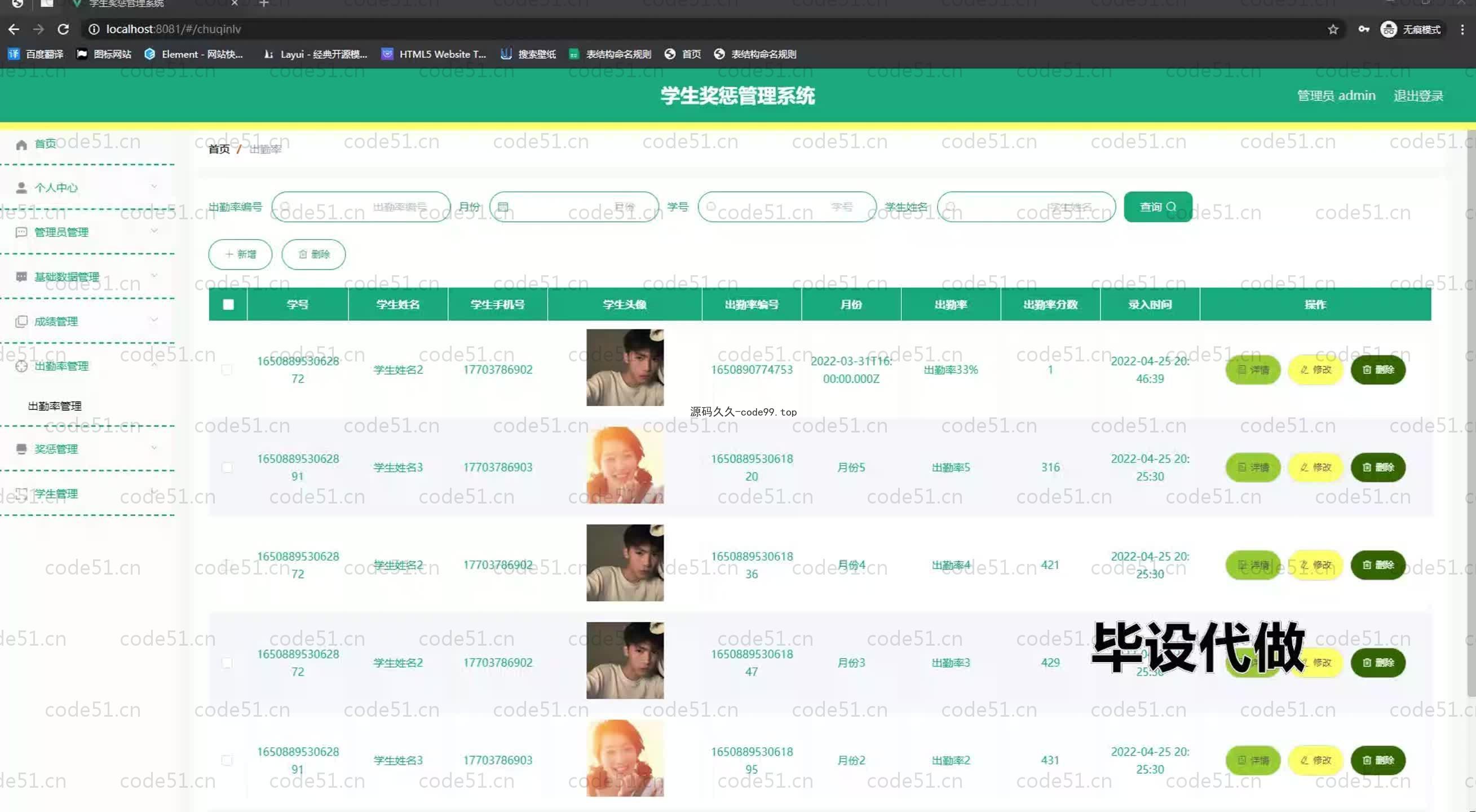 基于SpringBoot+MySQL+Vue.js的学生奖惩系统(附论文)
