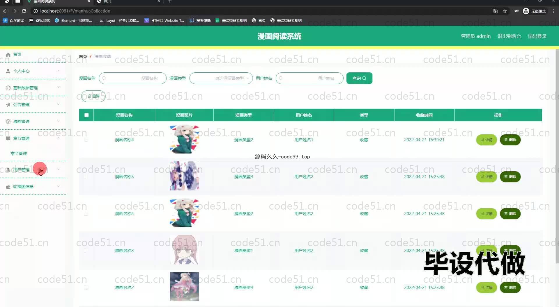 基于SpringBoot+MySQL+Vue.js的漫画阅读系统(附论文)