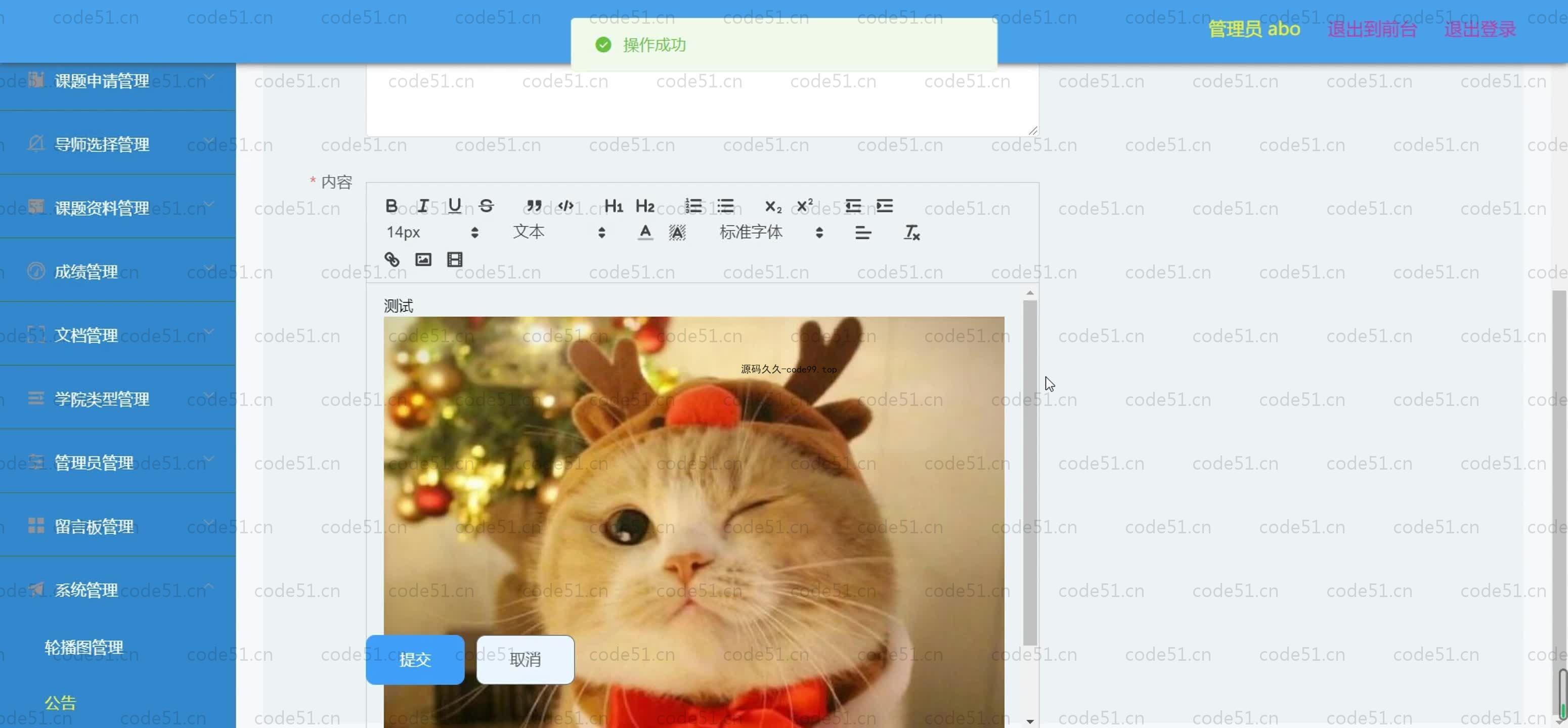 基于SpringBoot+MySQL+Vue.js的毕业论文管理系统(附论文)