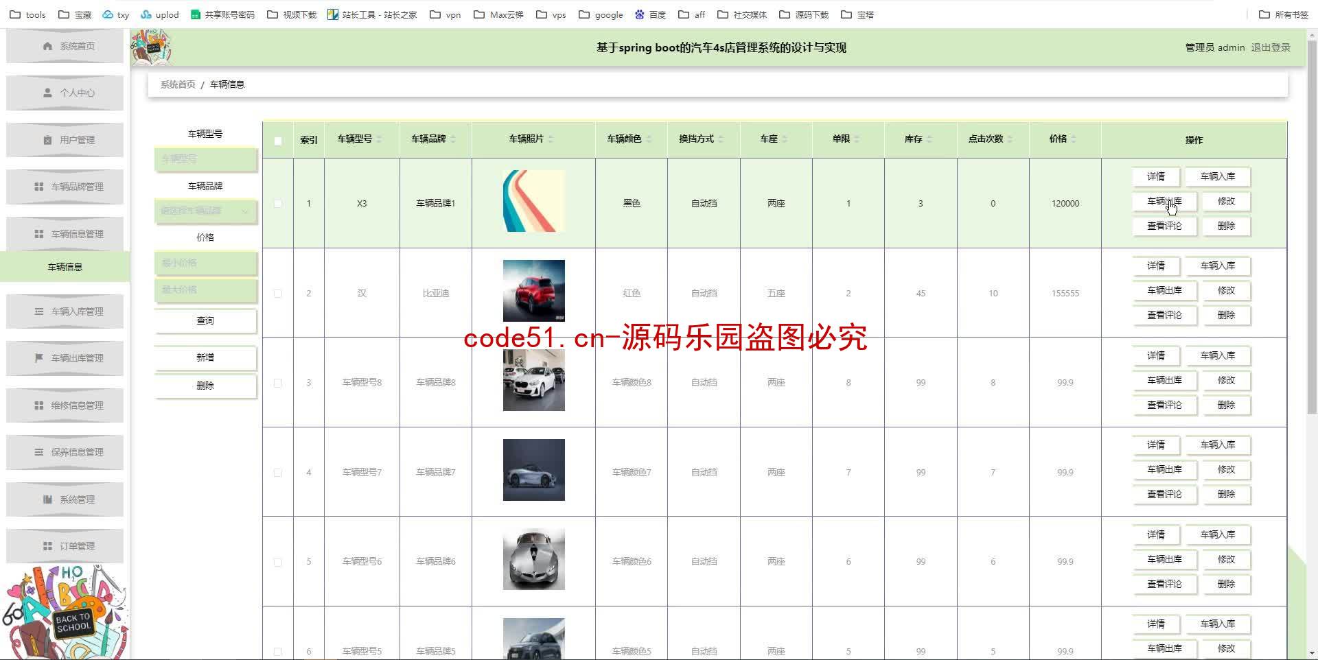 基于SpringBoot+MySQL+SSM+Vue.js的汽车4s店管理系统(附论文)