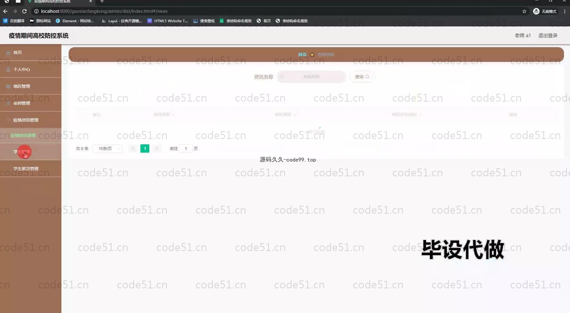 基于SpringBoot+MySQL+Vue.js的高校疫情人员管理系统(附论文)