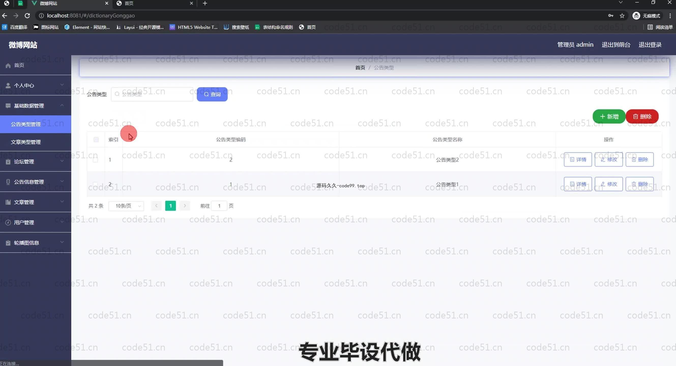基于SpringBoot+MySQL+Vue.js的微博网站设计(附论文)