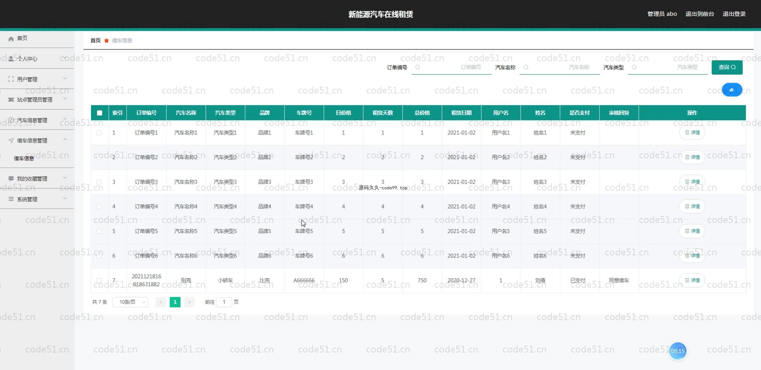 基于SpringBoot+MySQL+Vue.js的新能源汽车租赁管理系统(附论文)
