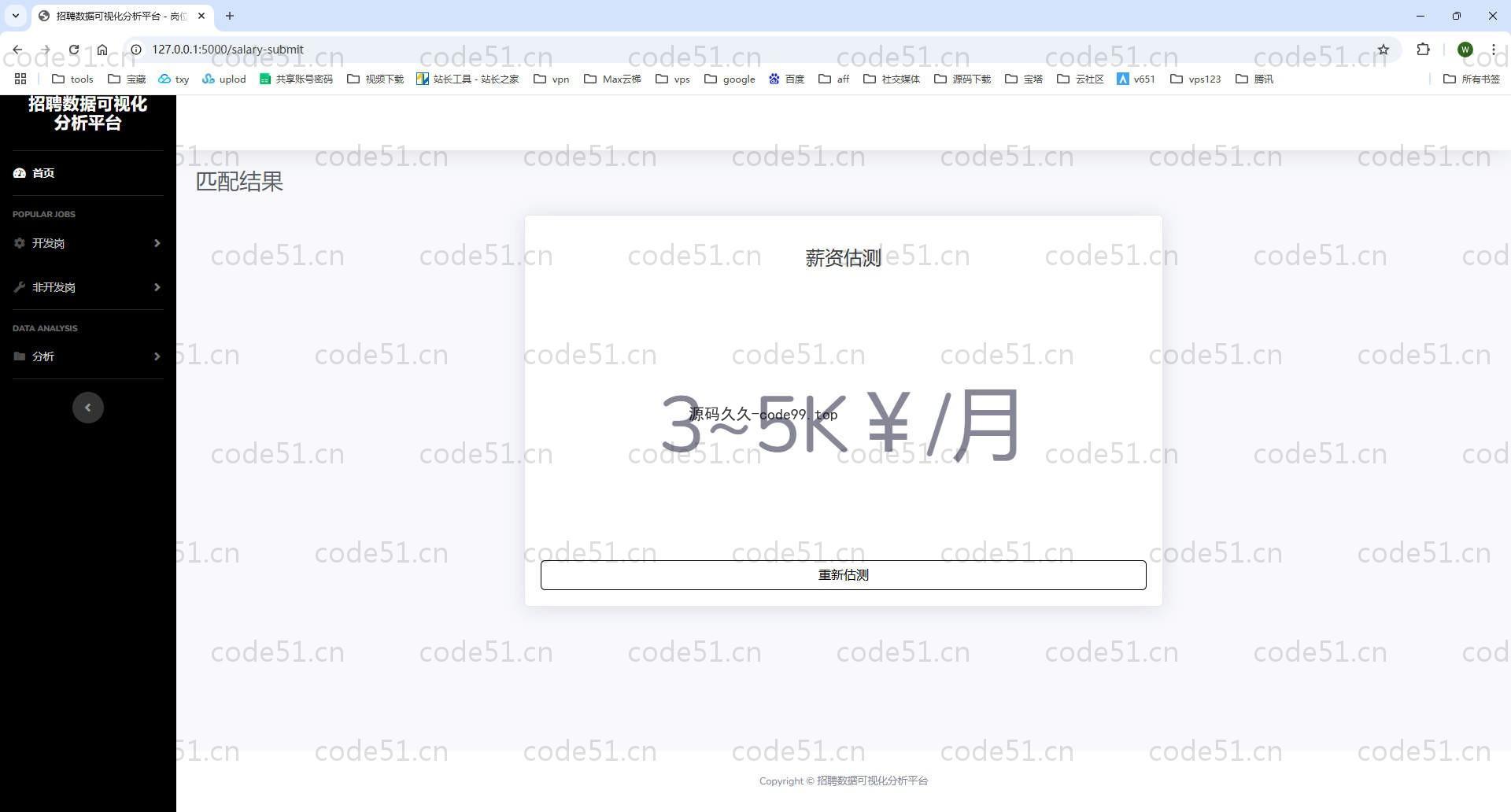 基于Python+Flask+MySQL+boss直聘岗位信息数据分析与可视化(附论文)