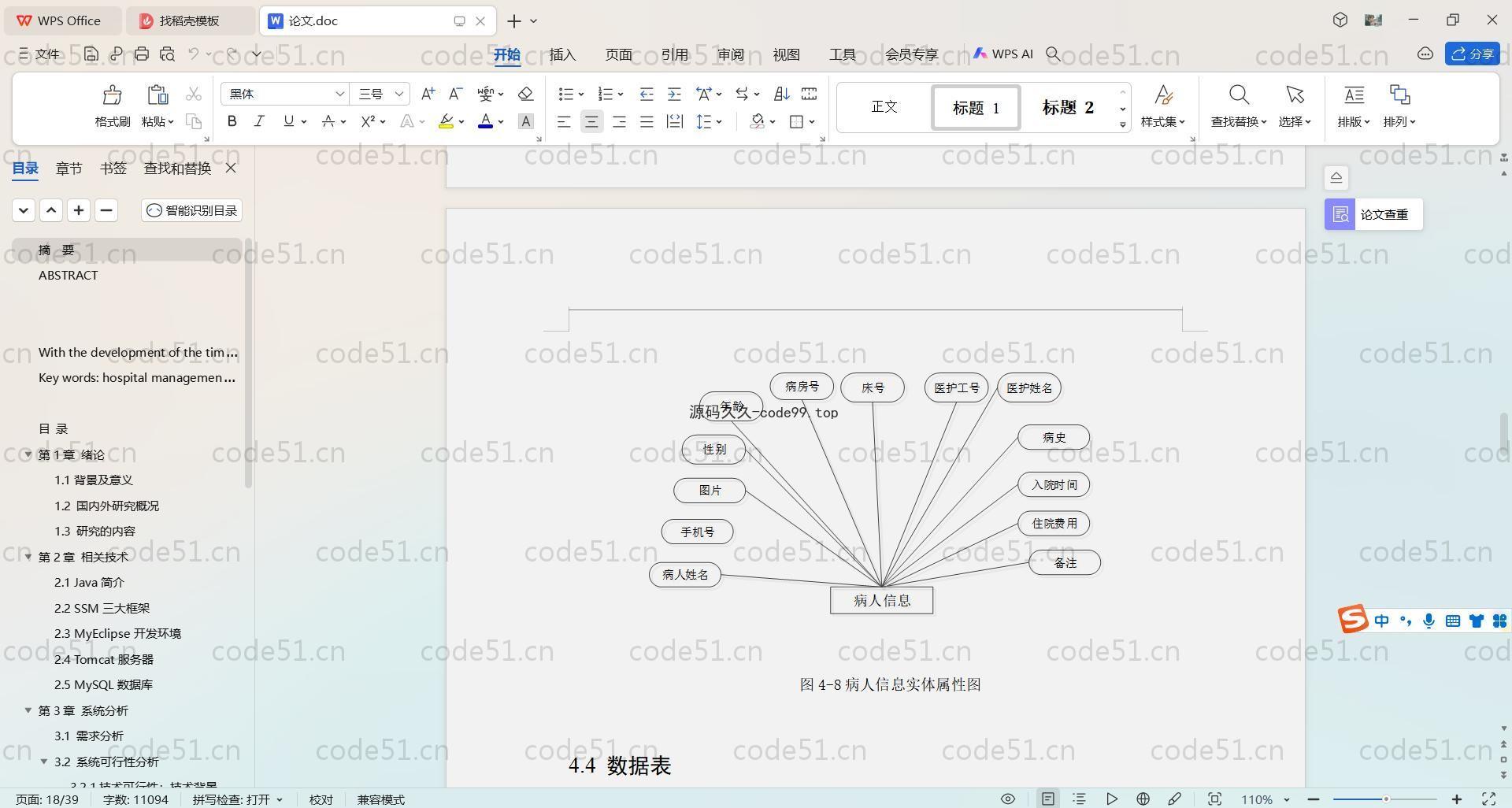 基于SpringBoot+MySQL+Vue.js的医院住院管理系统(附论文)
