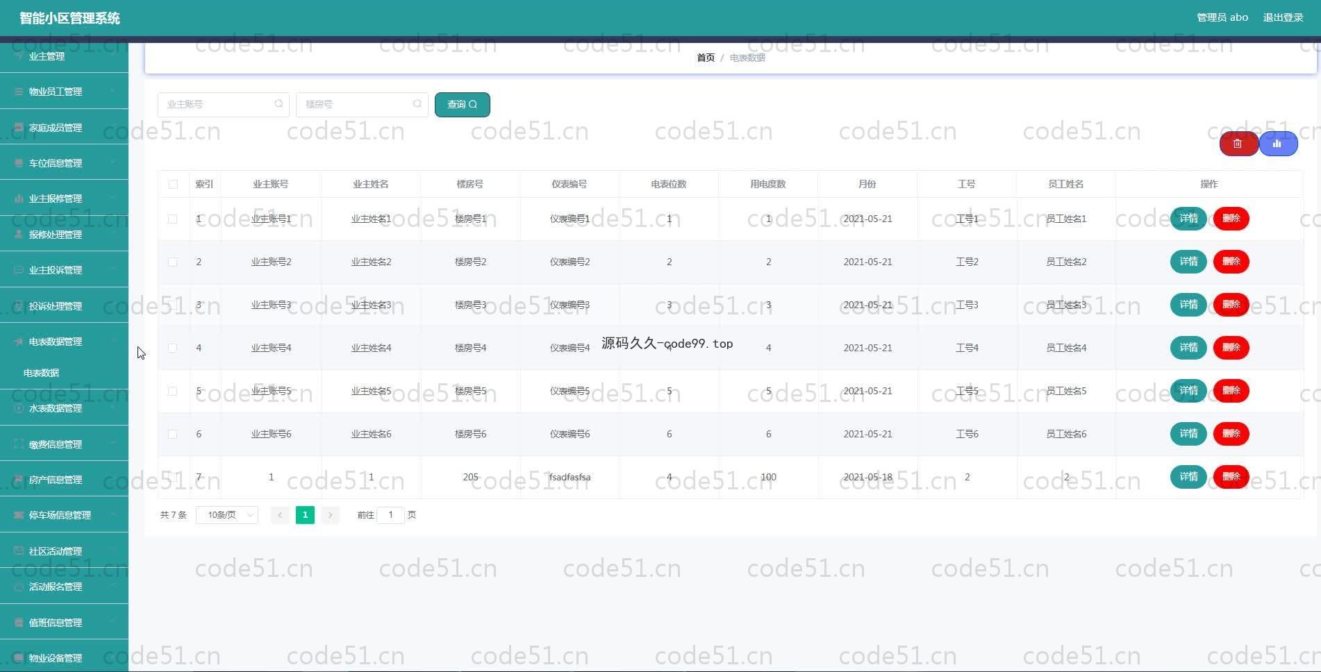 基于SpringBoot+MySQL+Vue.js的智能小区管理系统