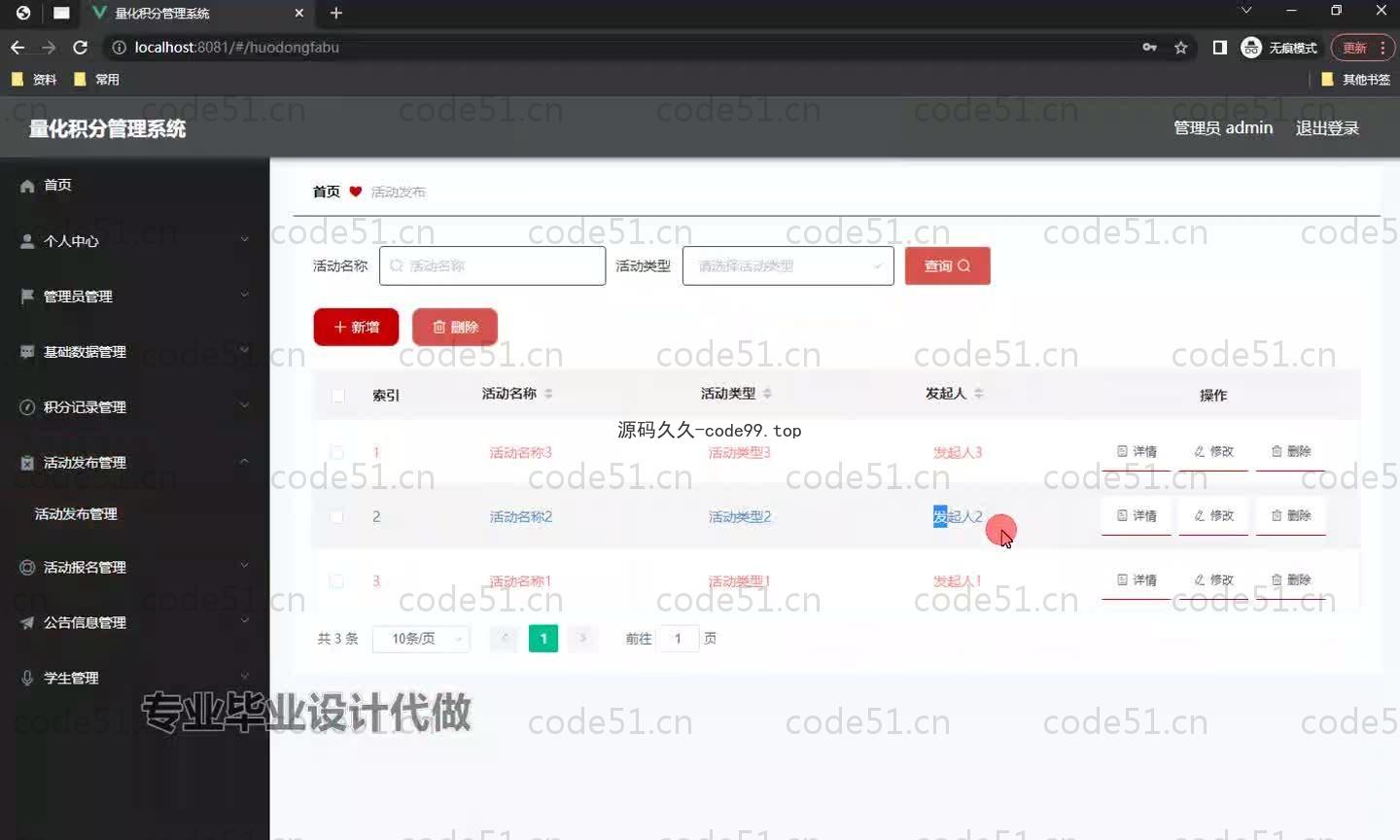 基于SpringBoot+MySQL+Vue.js的量化积分管理系统(附论文)