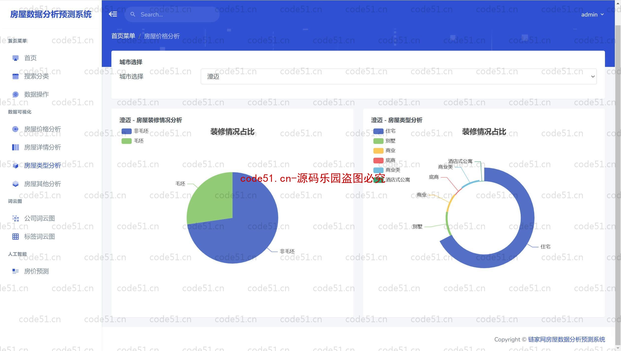 基于于Python+Flask+MySQL+机器学习链家网房屋数据分析预测系统