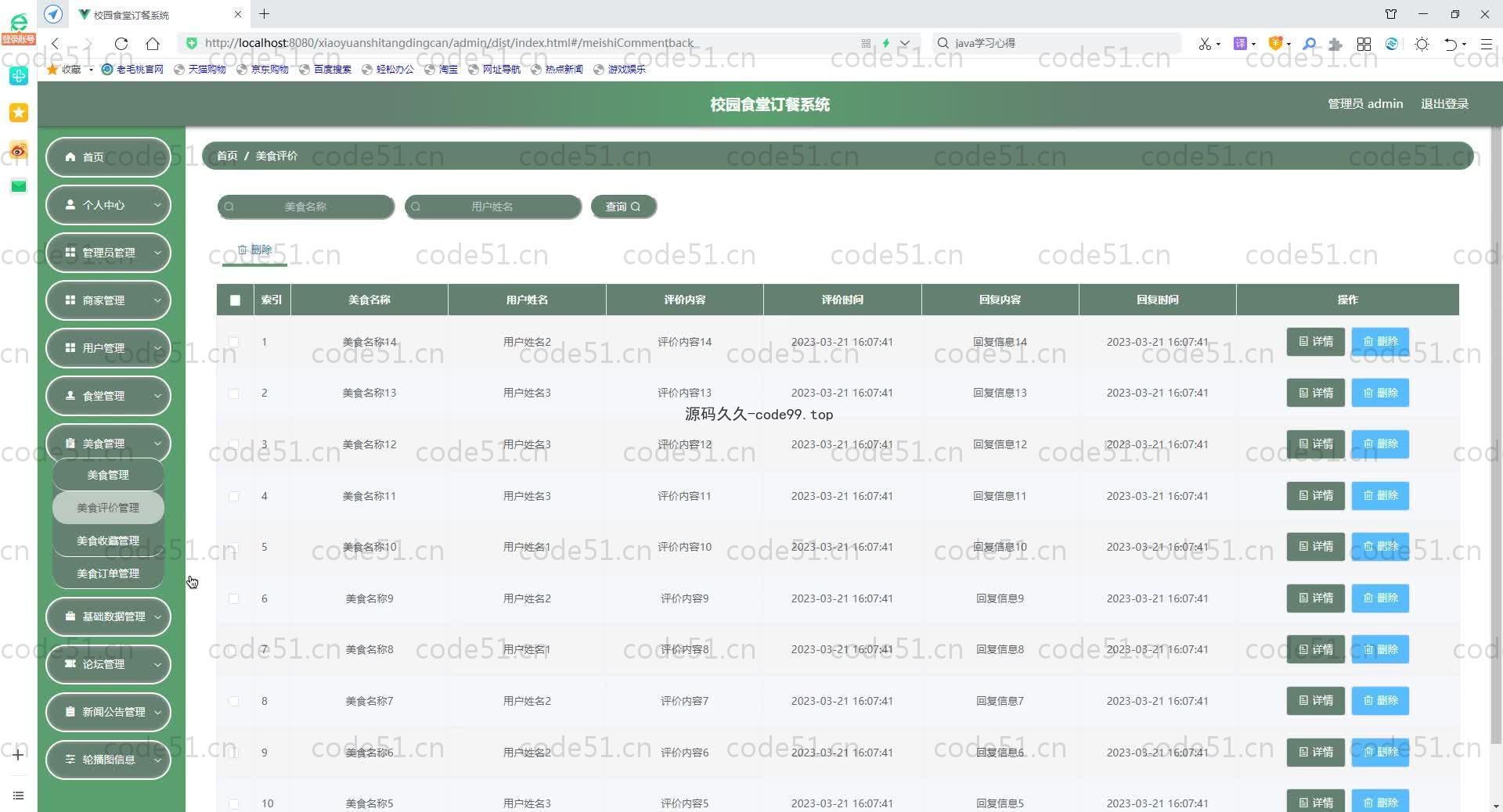 基于SpringBoot+MySQL+Vue.js的校园食堂订餐系统(附论文)