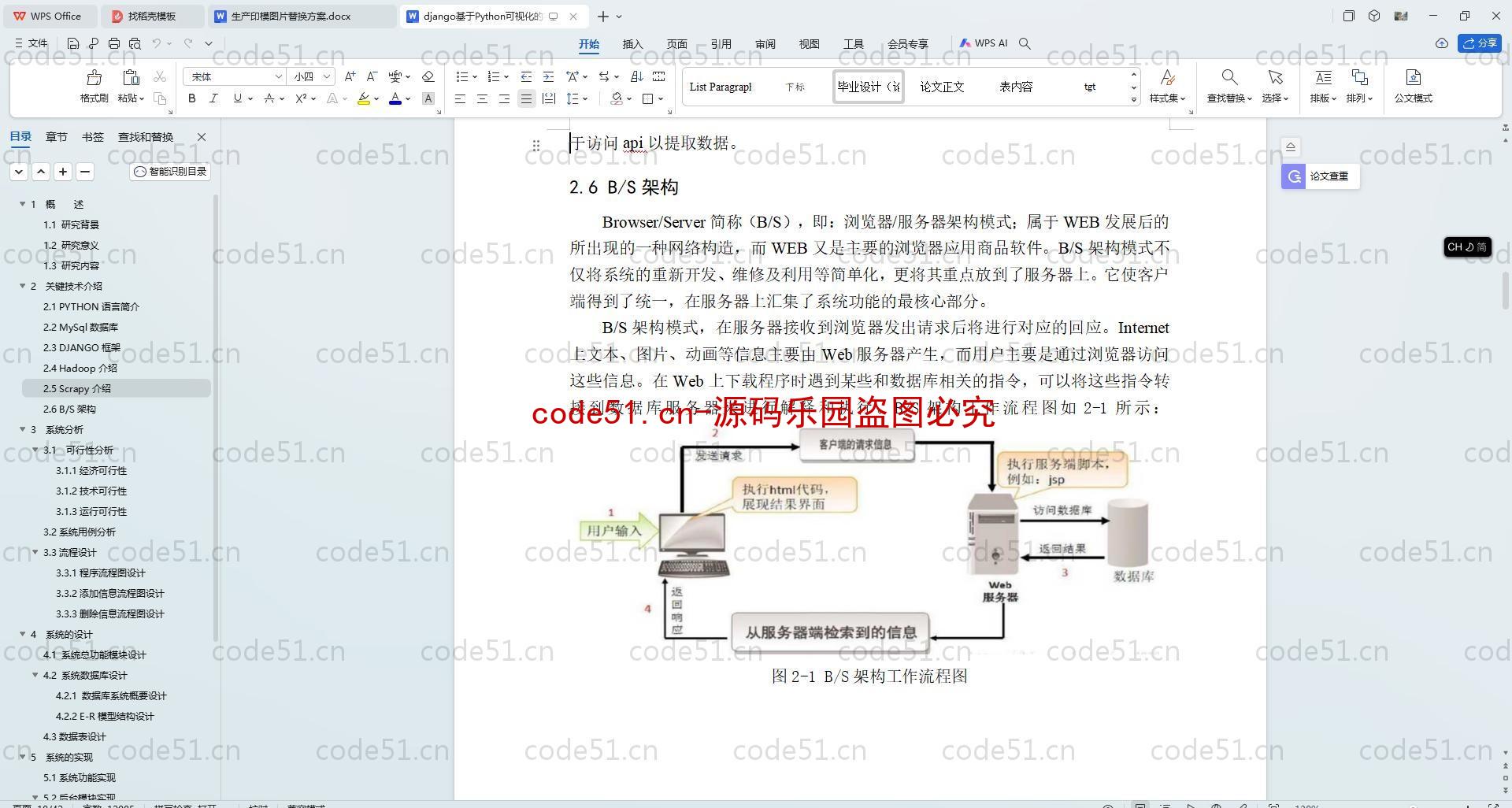 基于Python+Django+MySQL+Vue的可视化的学习系统(附论文)